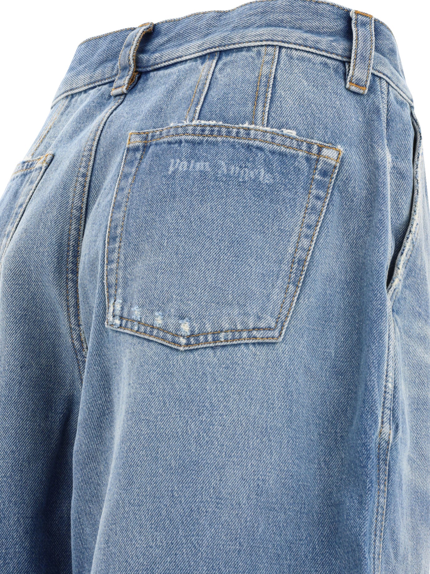 Palm Angels Washed Logo Jeans