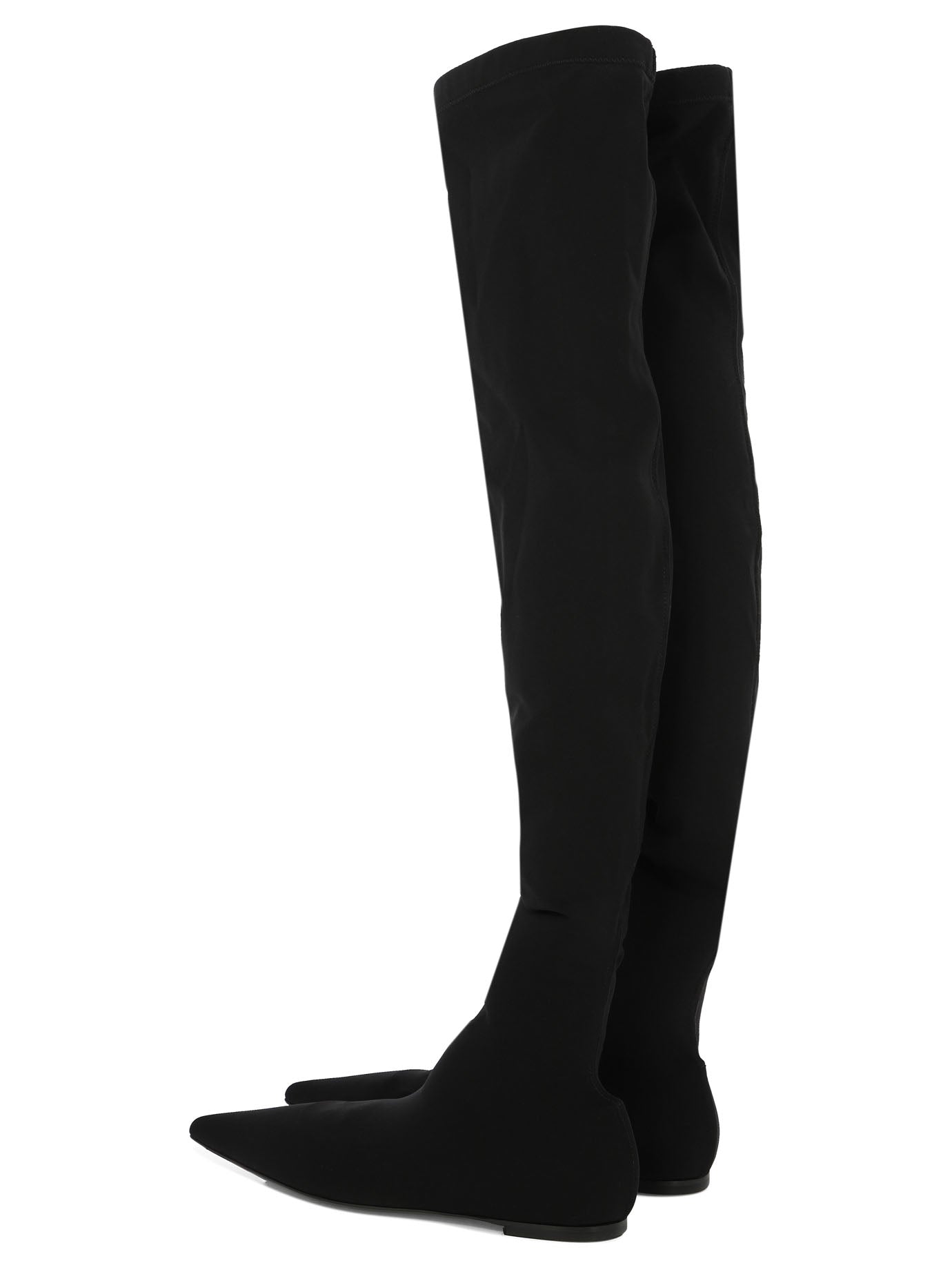 Dolce & Gabbana Stretch Jersey Thigh-High Boots