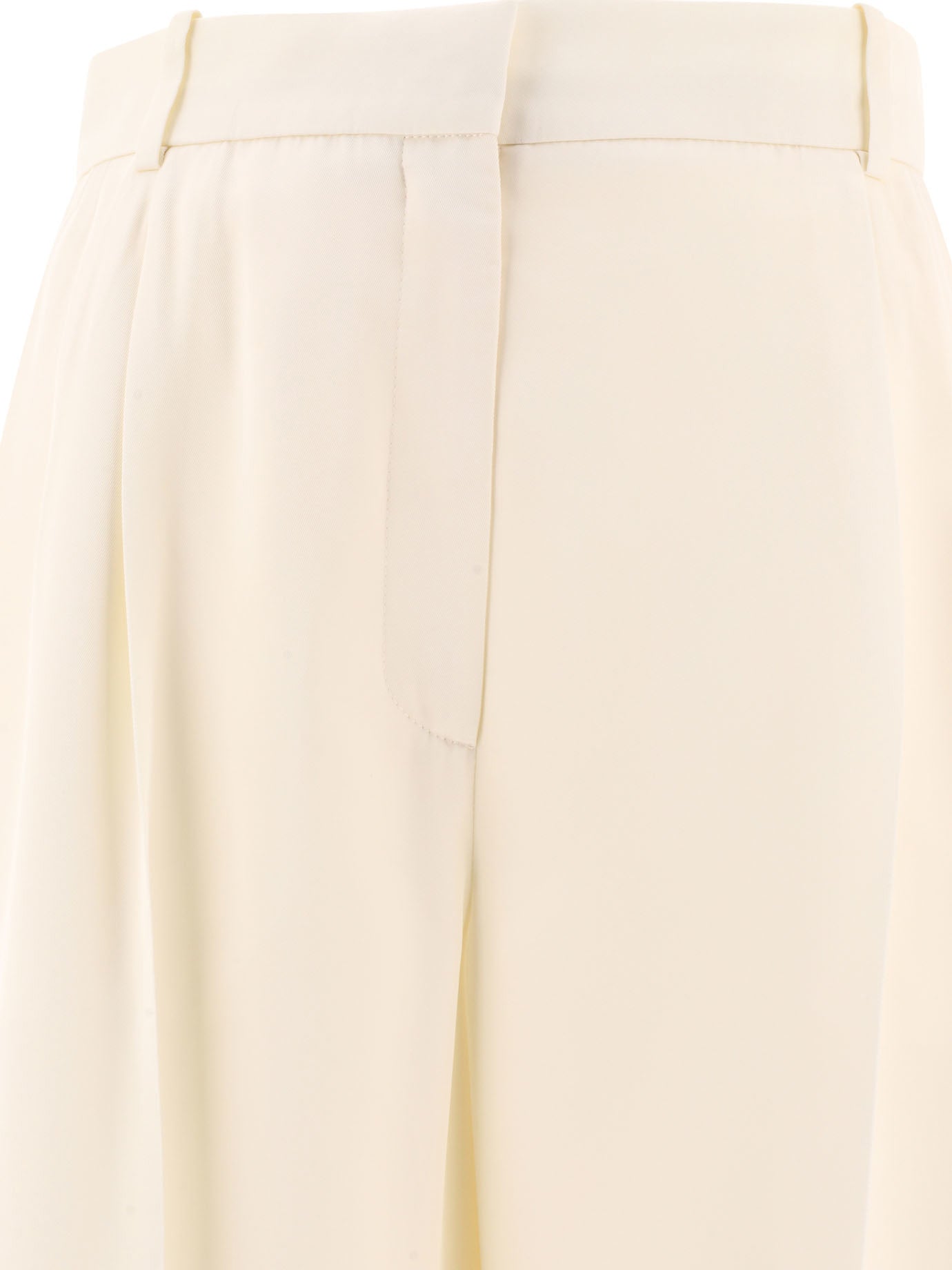 Alexander McQueen Double-Pleat Wide Leg Trousers