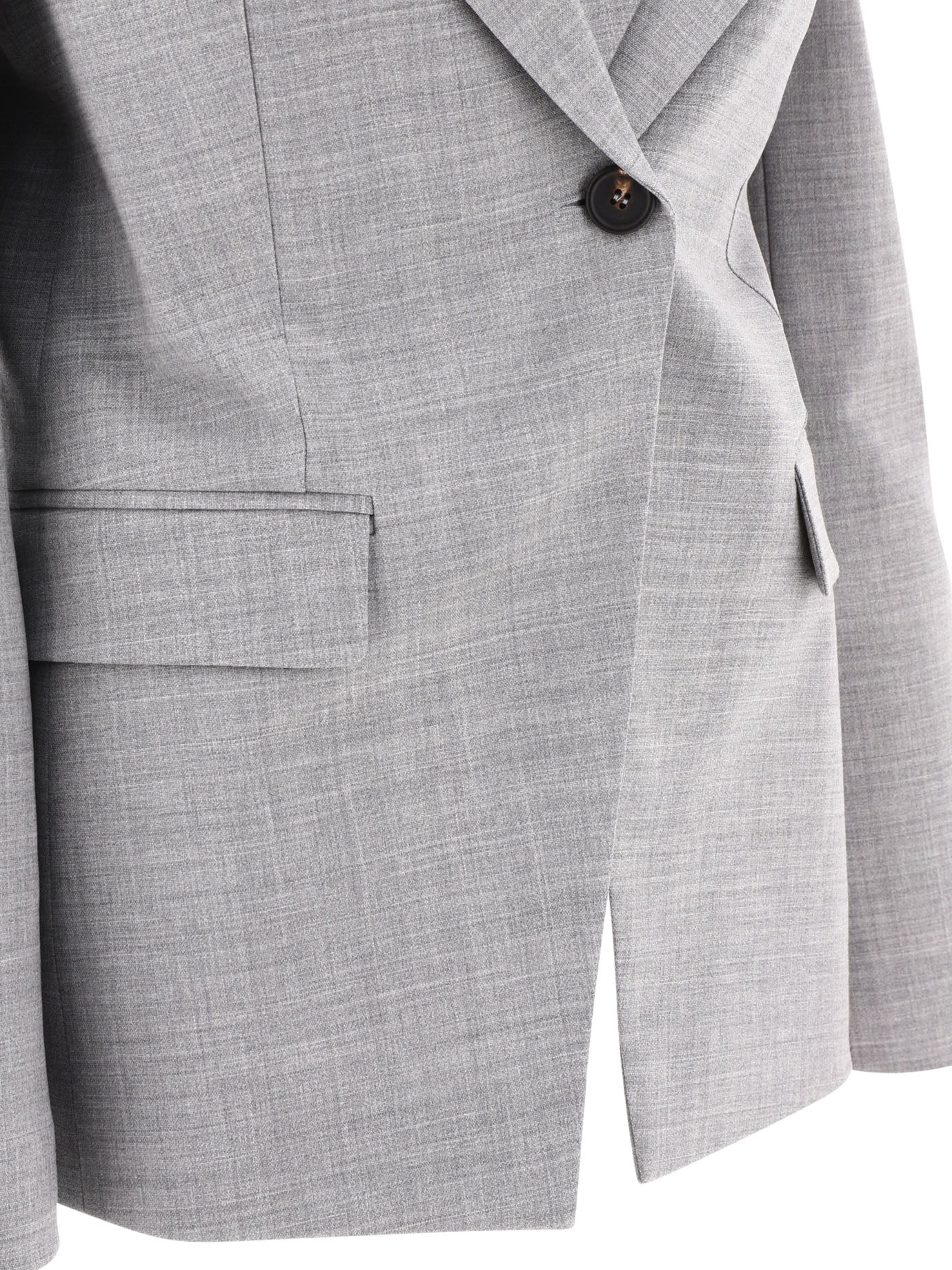 Brunello Cucinelli Virgin Wool Fresco Blazer With Monili