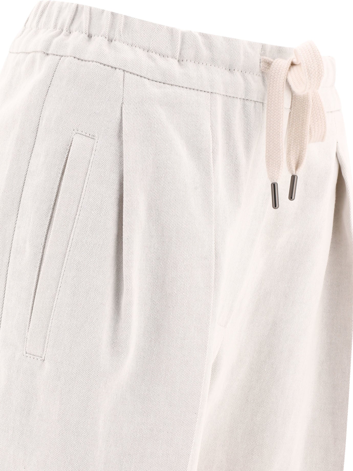 Brunello Cucinelli Slouchy Gabardine Trousers