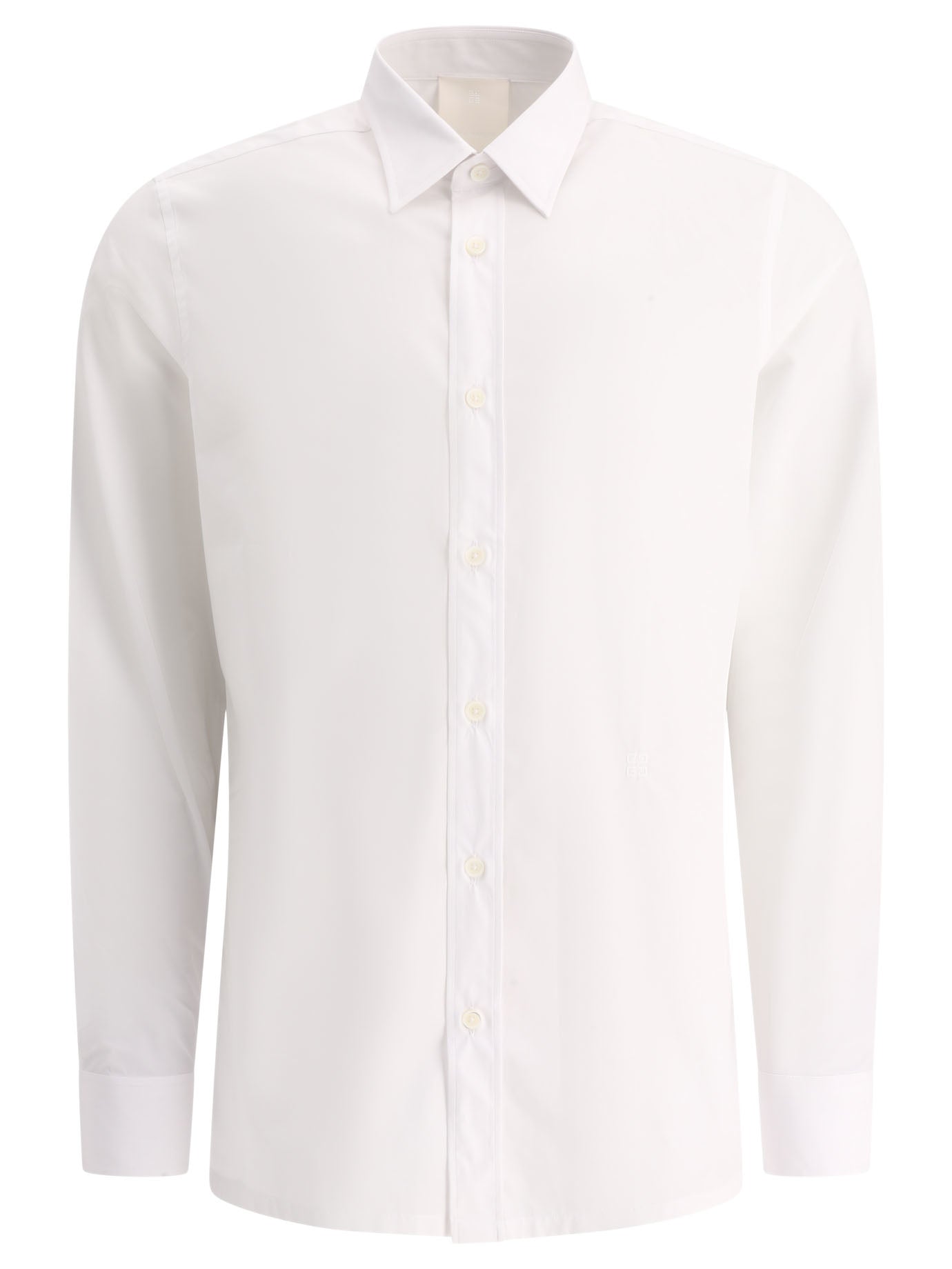 Givenchy 4G Embroidered Poplin Shirt