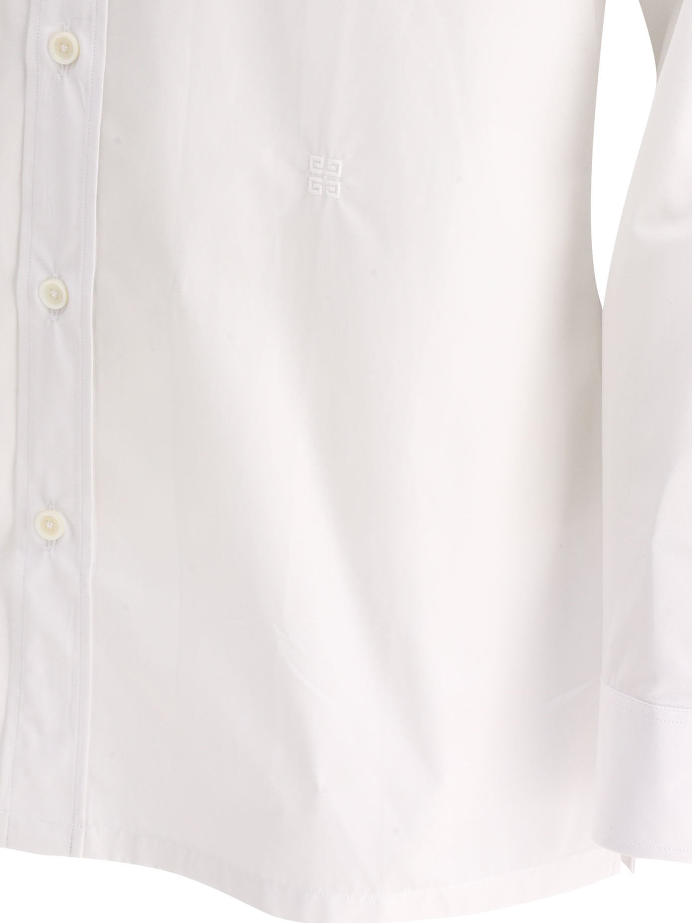 Givenchy 4G Embroidered Poplin Shirt