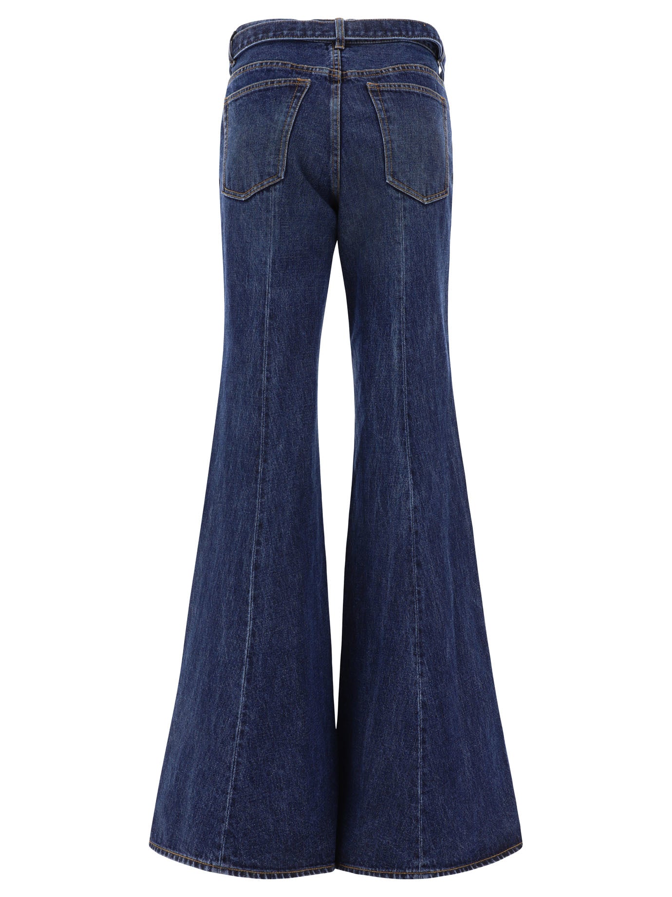 Sacai Belted Flared Jeans