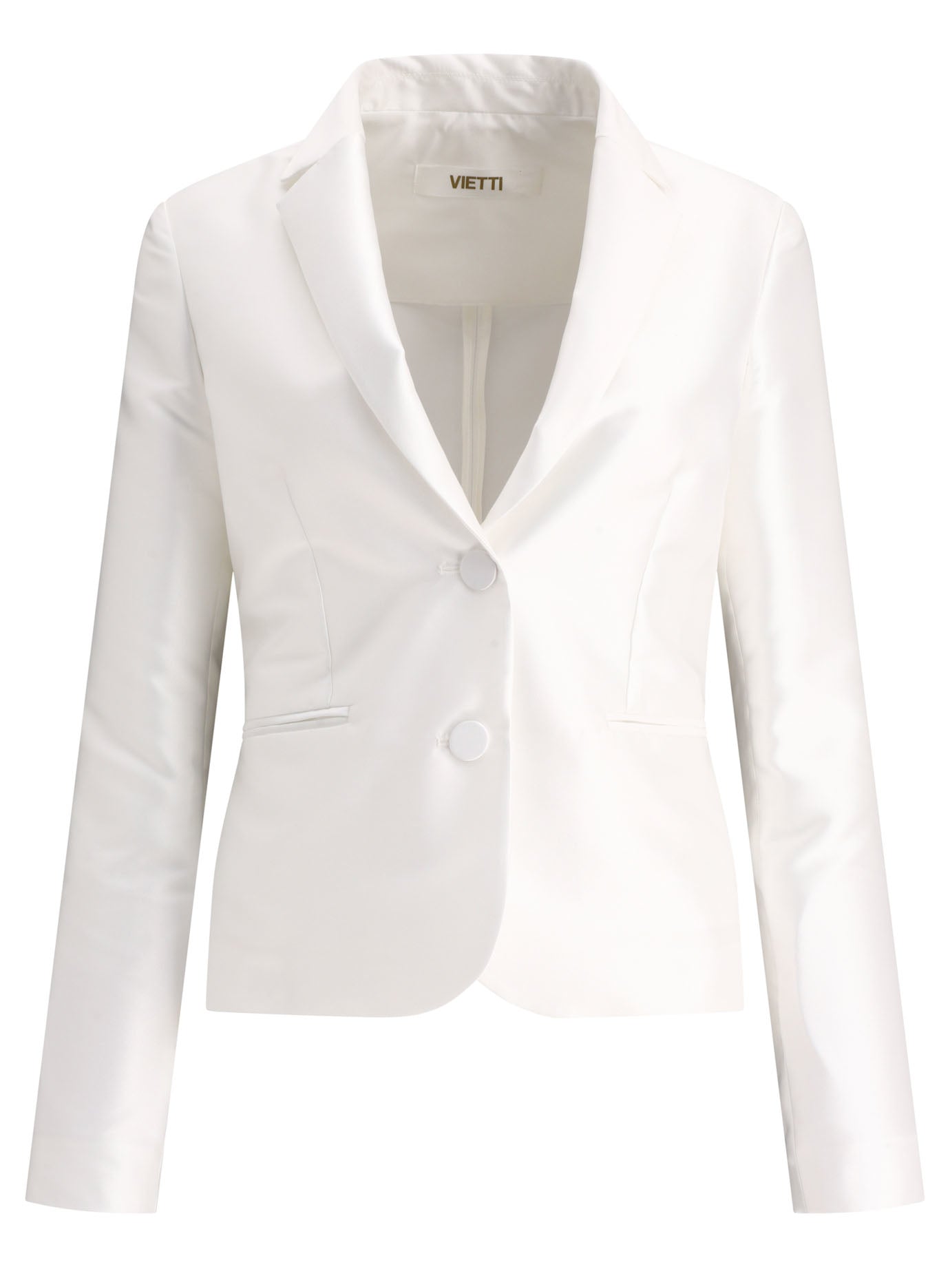 F.IT Satin Single-Breasted Blazer