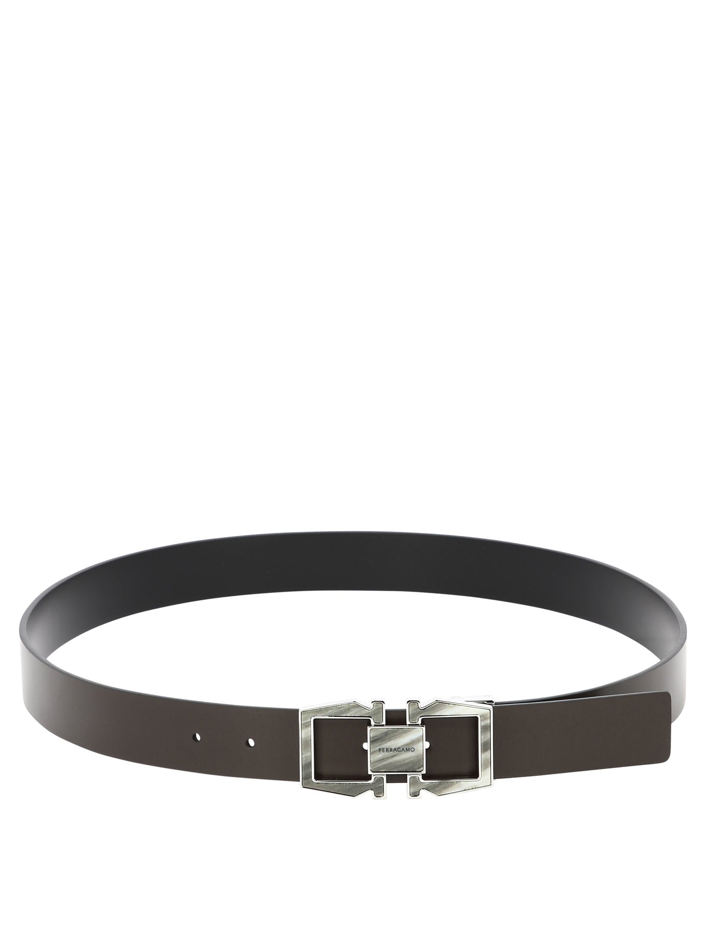 Ferragamo Gancini Adjustable And Reversible Belt