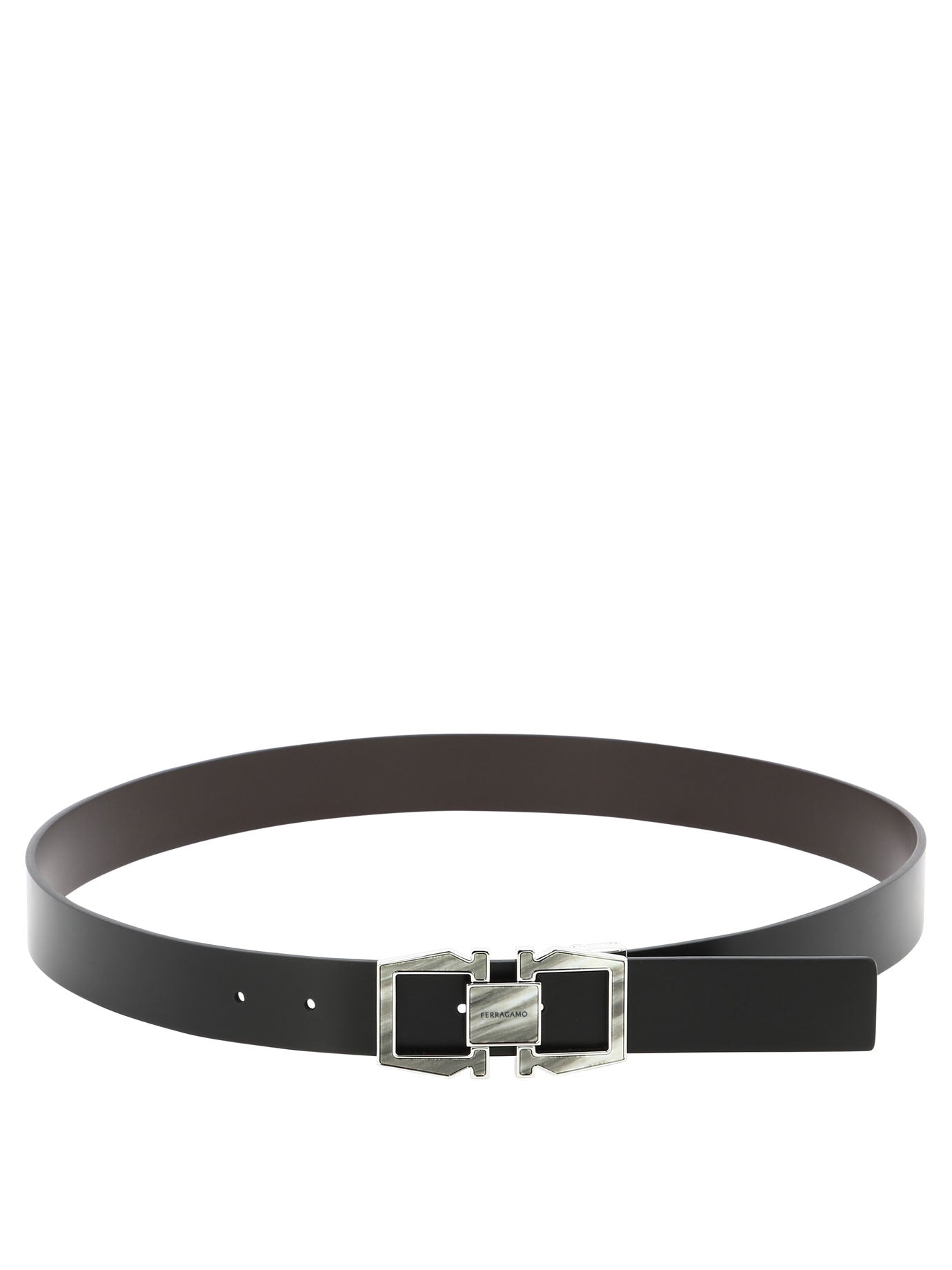 Ferragamo Gancini Adjustable And Reversible Belt