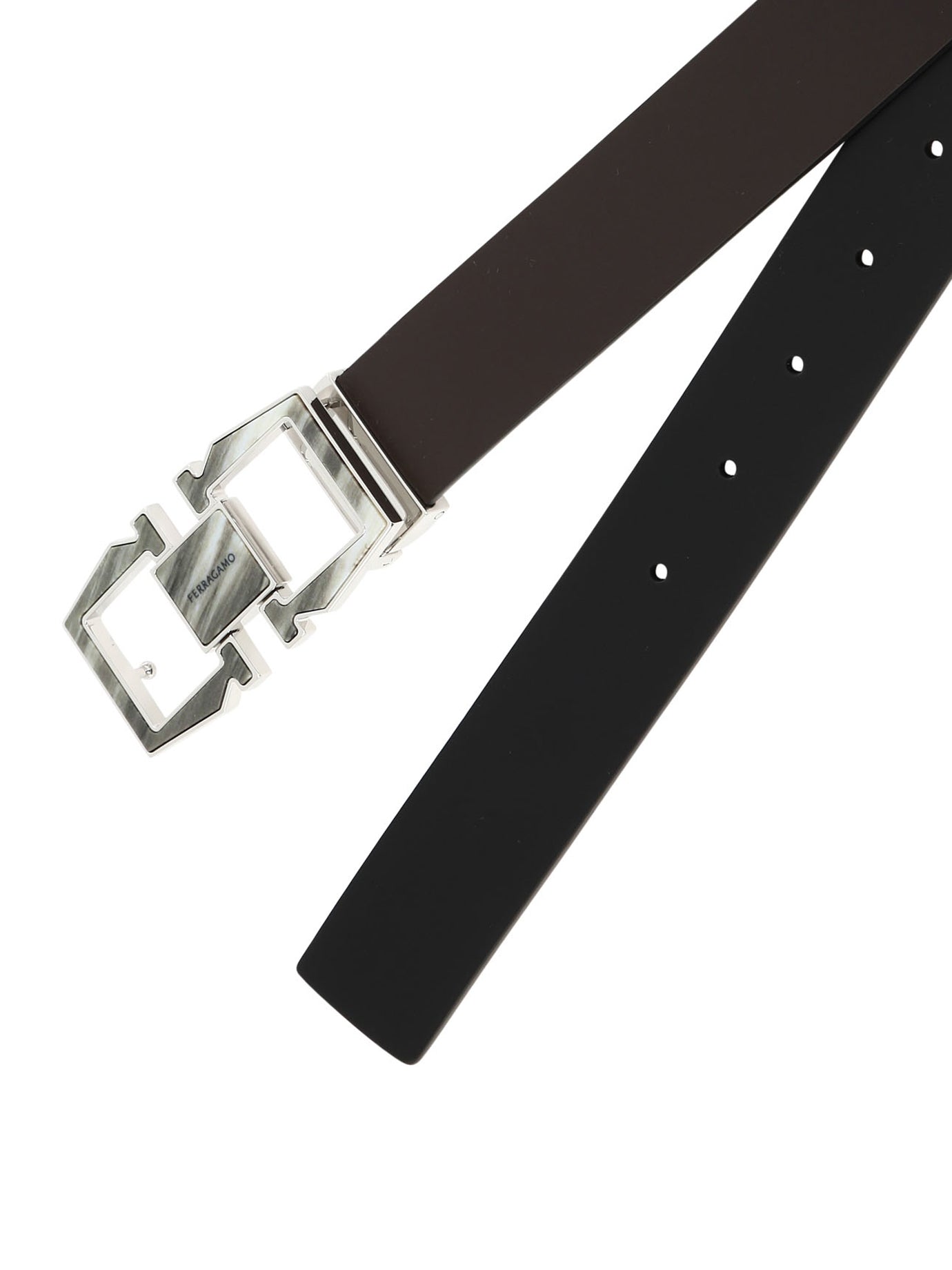 Ferragamo Gancini Adjustable And Reversible Belt