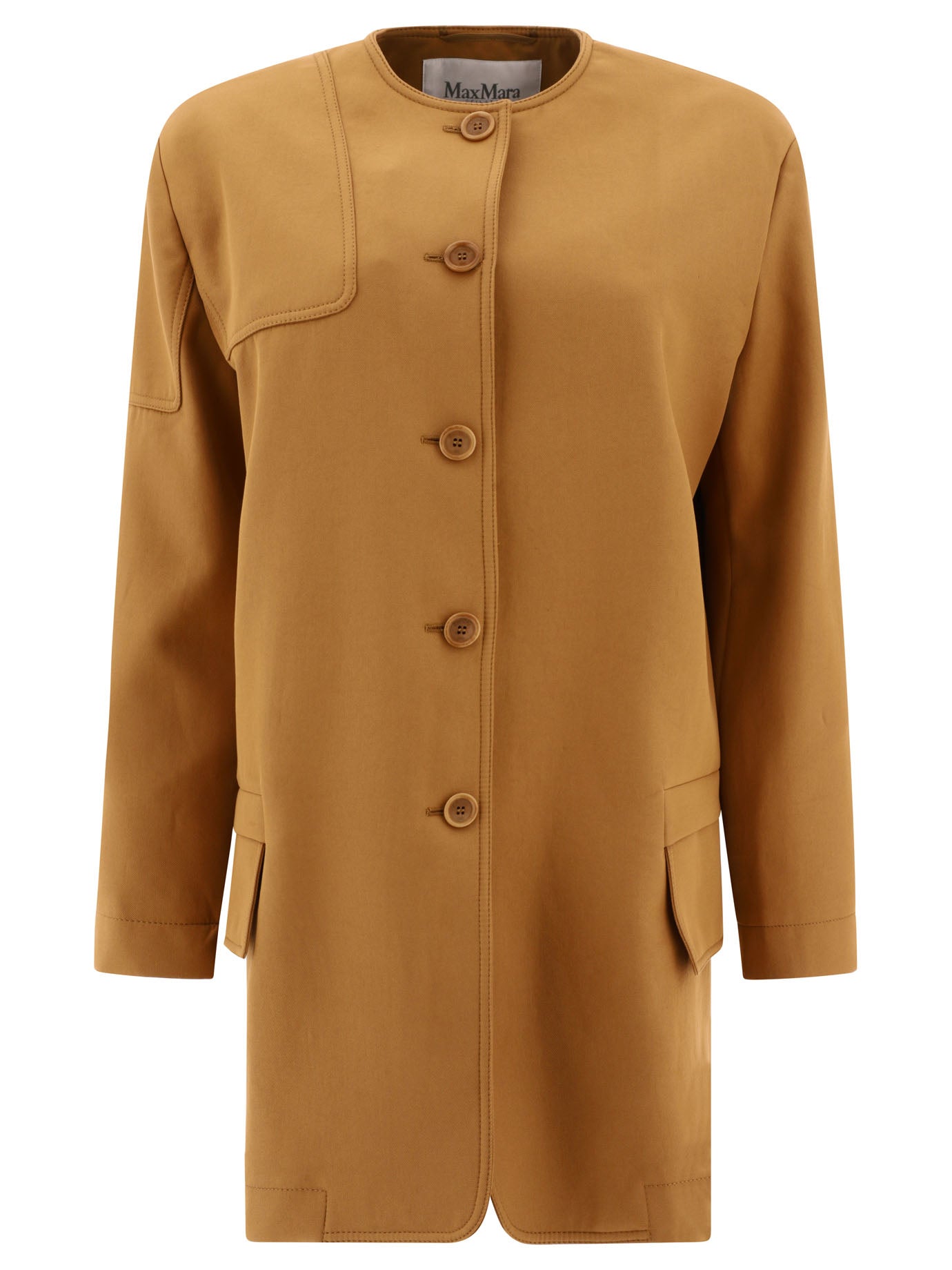 Max Mara Portici Cotton Gabardine Oversized Jacket