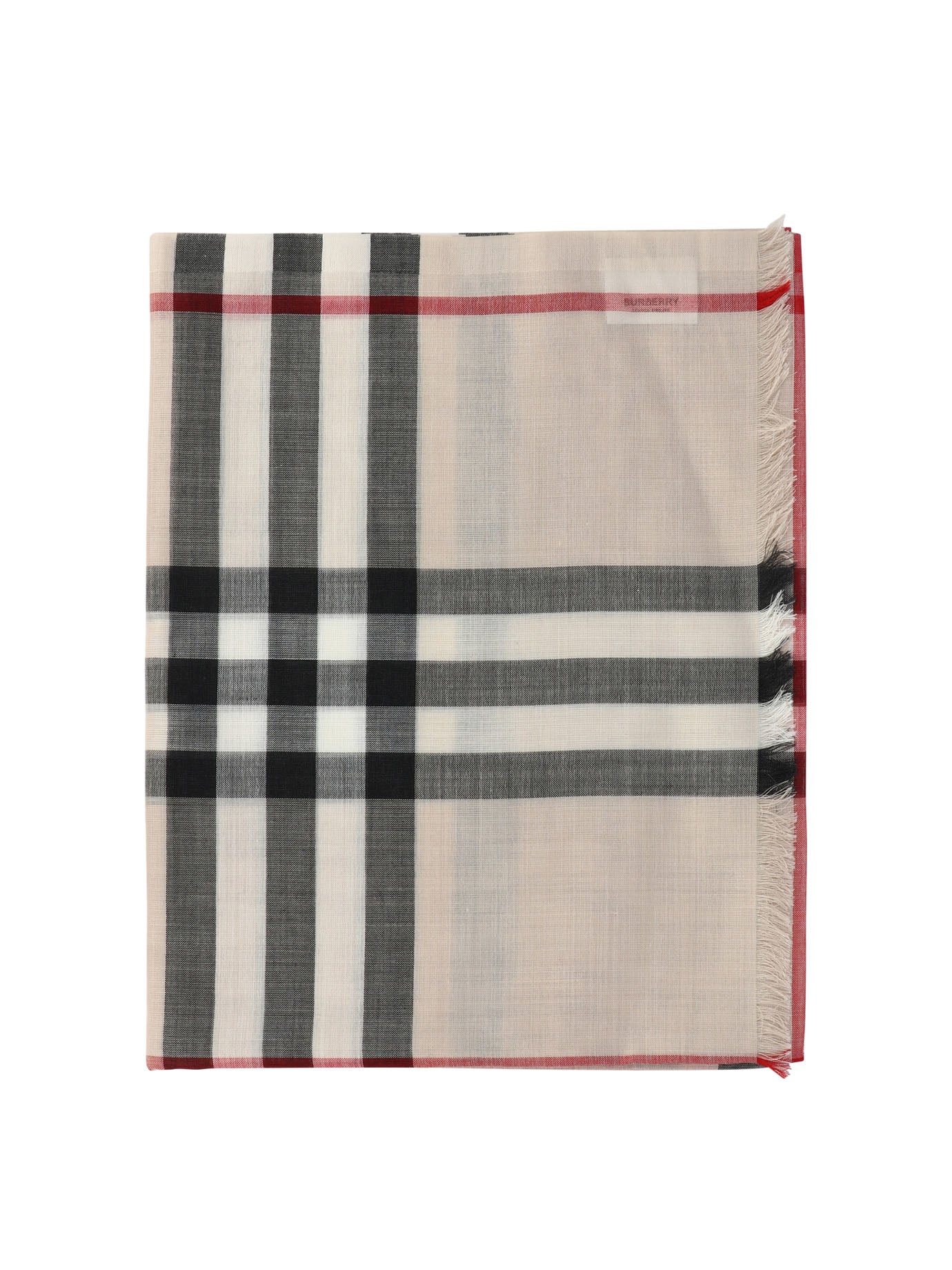 Burberry Check Wool Silk Scarf