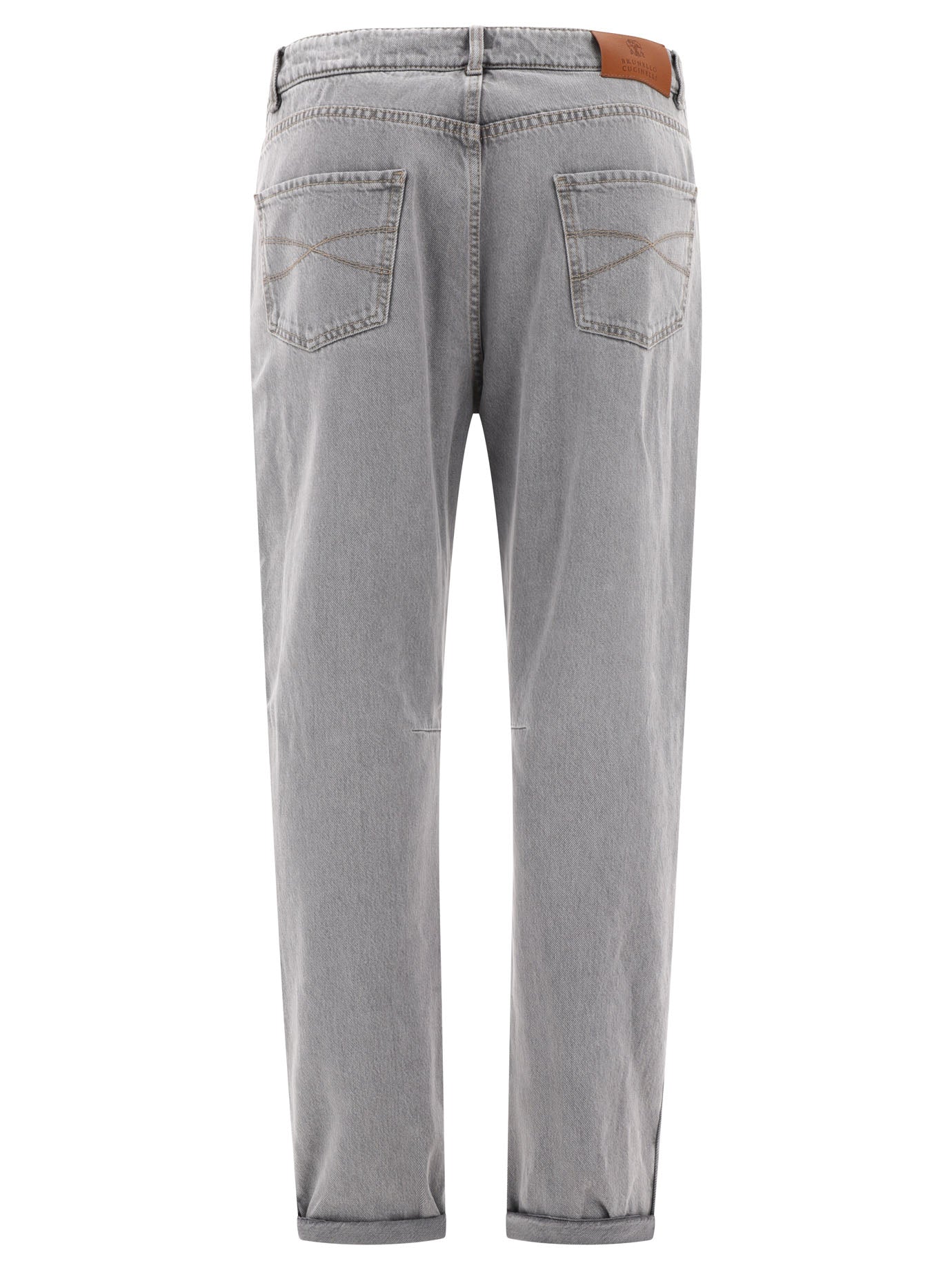 Brunello Cucinelli Grayscale Denim Jeans