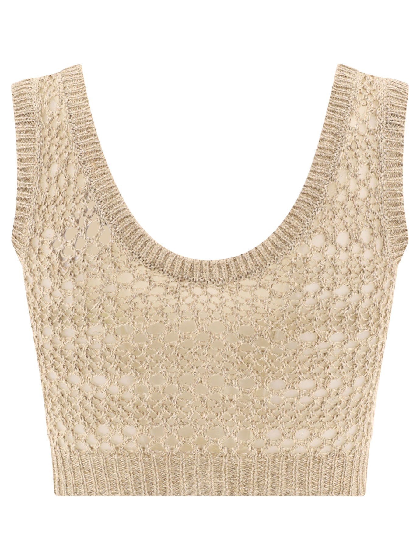 Brunello Cucinelli Knitted Crop Top