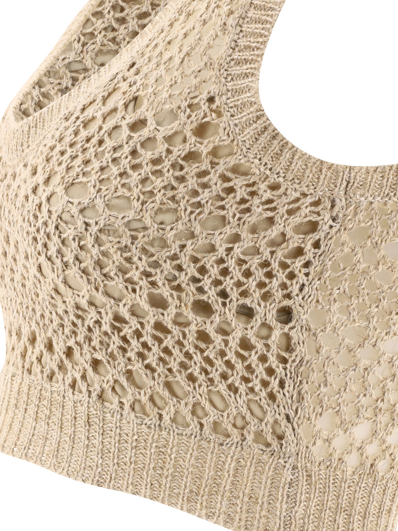 Brunello Cucinelli Knitted Crop Top