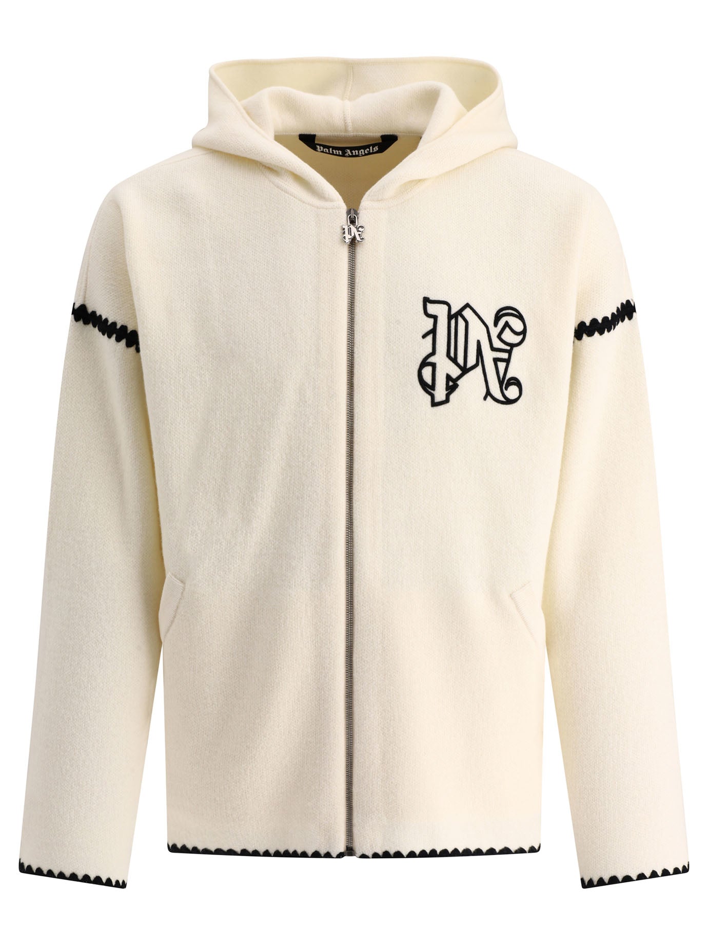 Palm Angels Monogram Zipped Sweater