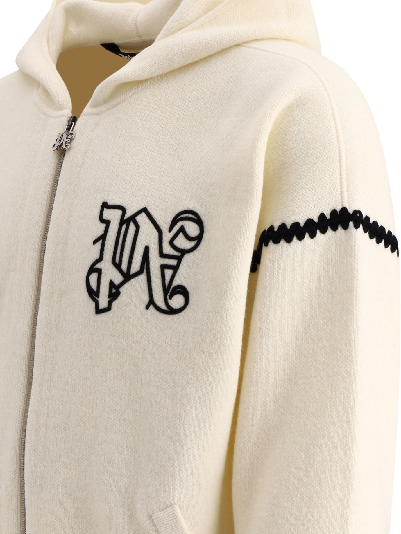 Palm Angels Monogram Zipped Sweater