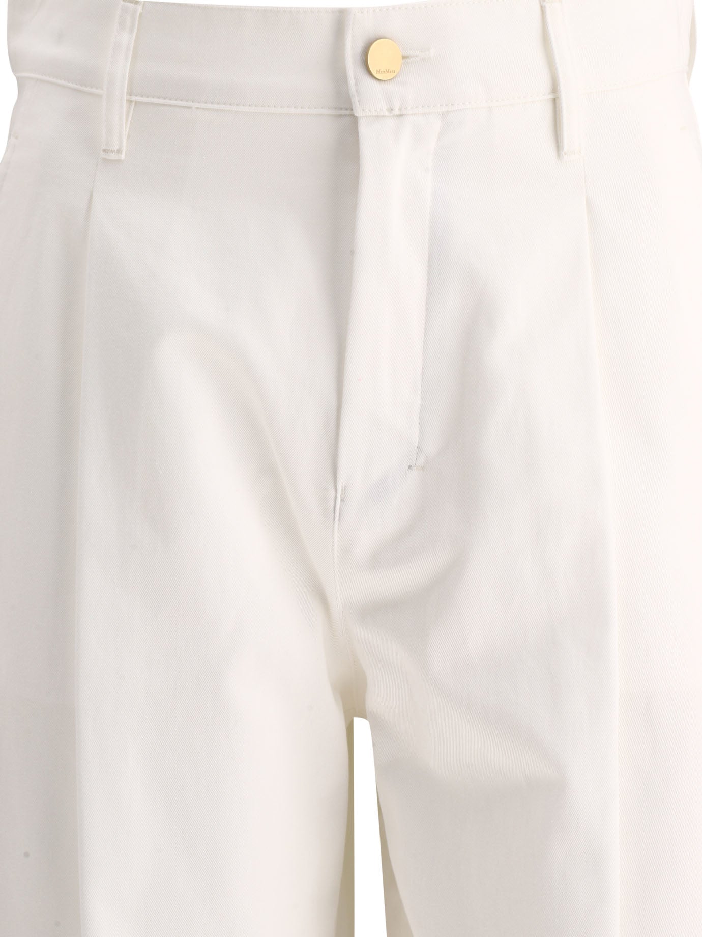 Max Mara S Vincent Wide-Fit Cotton Gabardine Trousers