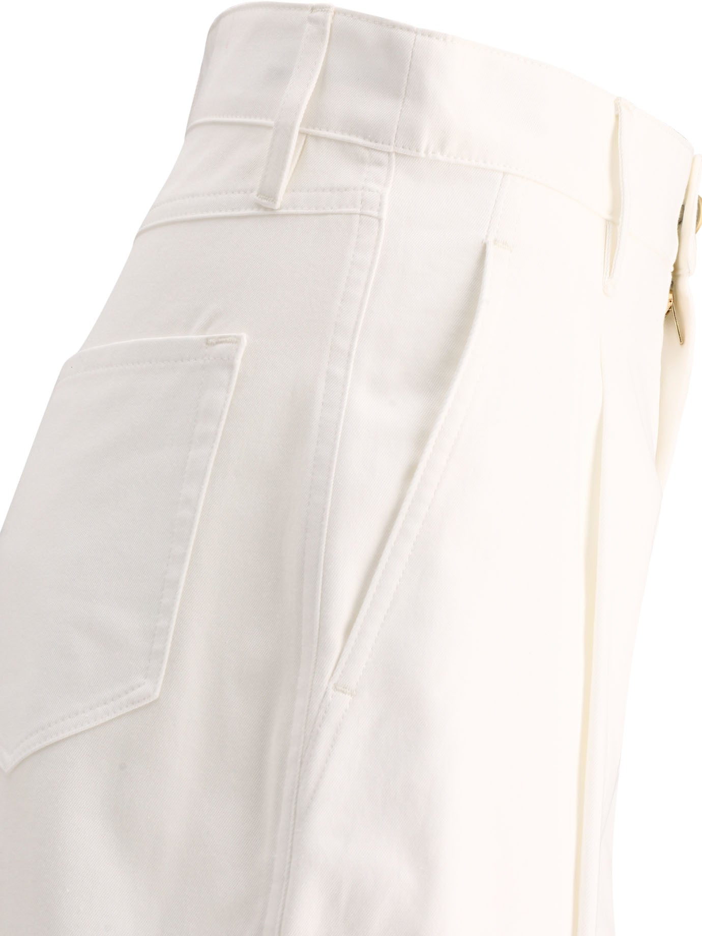 Max Mara S Vincent Wide-Fit Cotton Gabardine Trousers