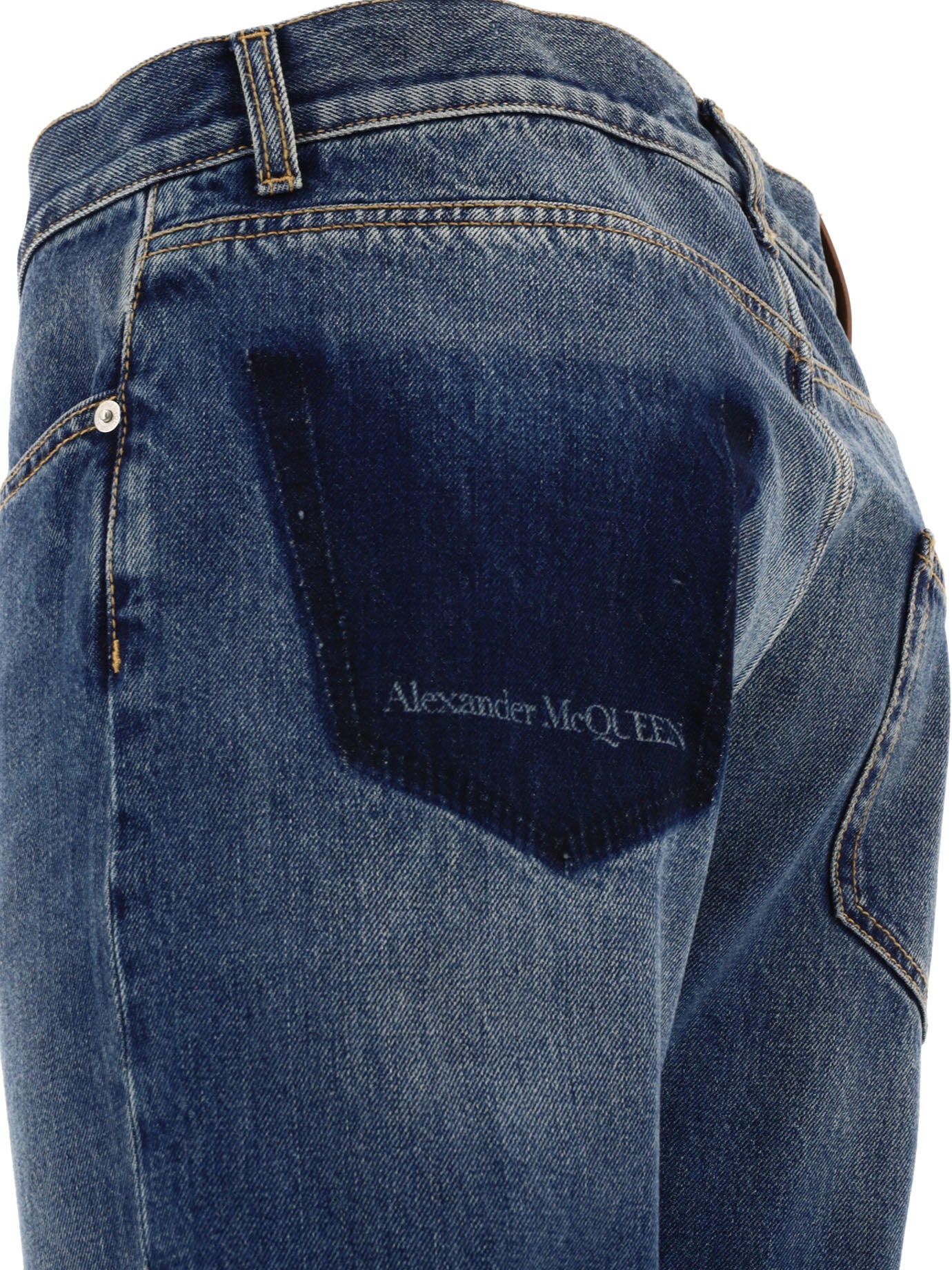 Alexander McQueen Jeans With Logo Detail