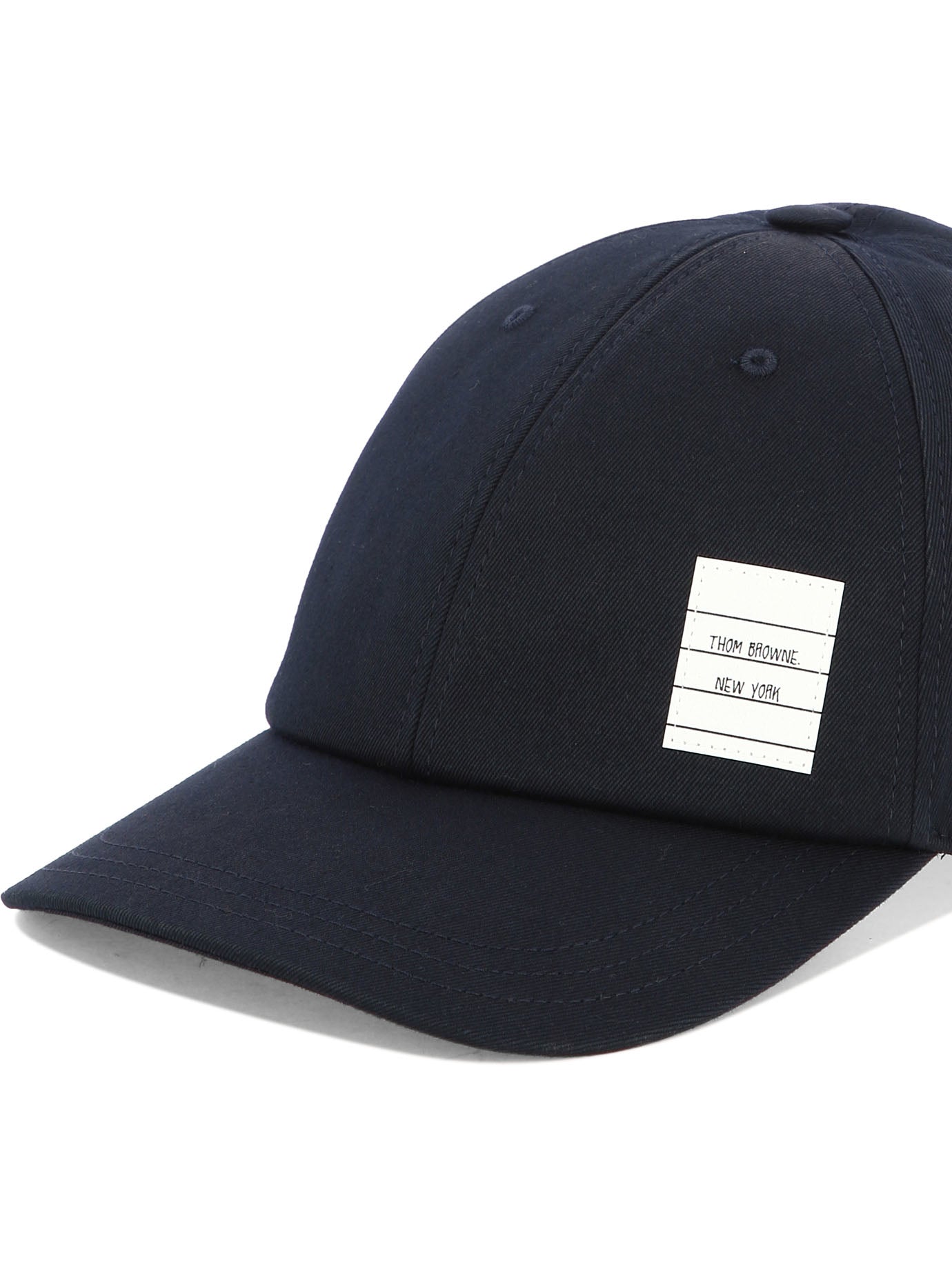 Thom Browne Baseball Cap With Logo Patch