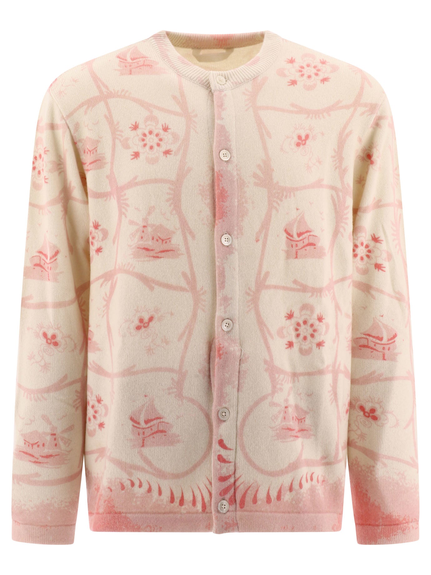 Bode Printed Mill Cardigan