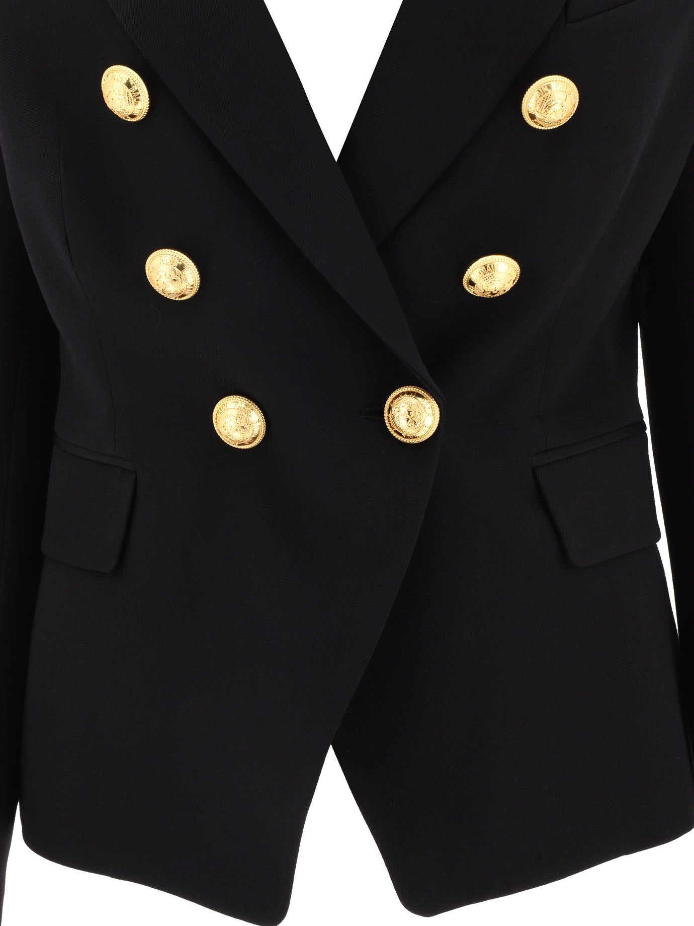 Balmain Double-Breasted Wool Jacket