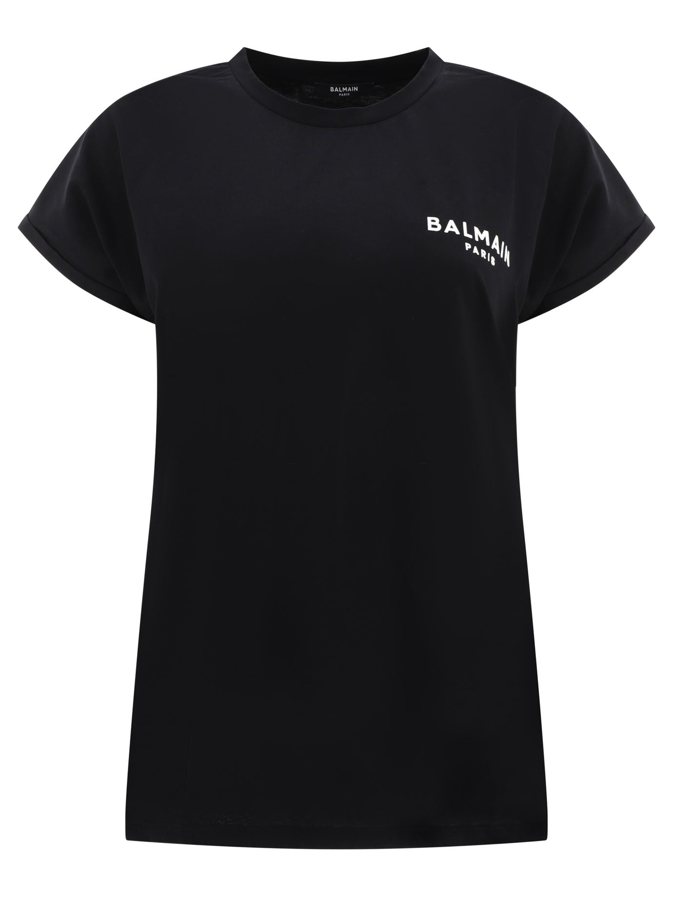 Balmain T-Shirt With Flock Detail