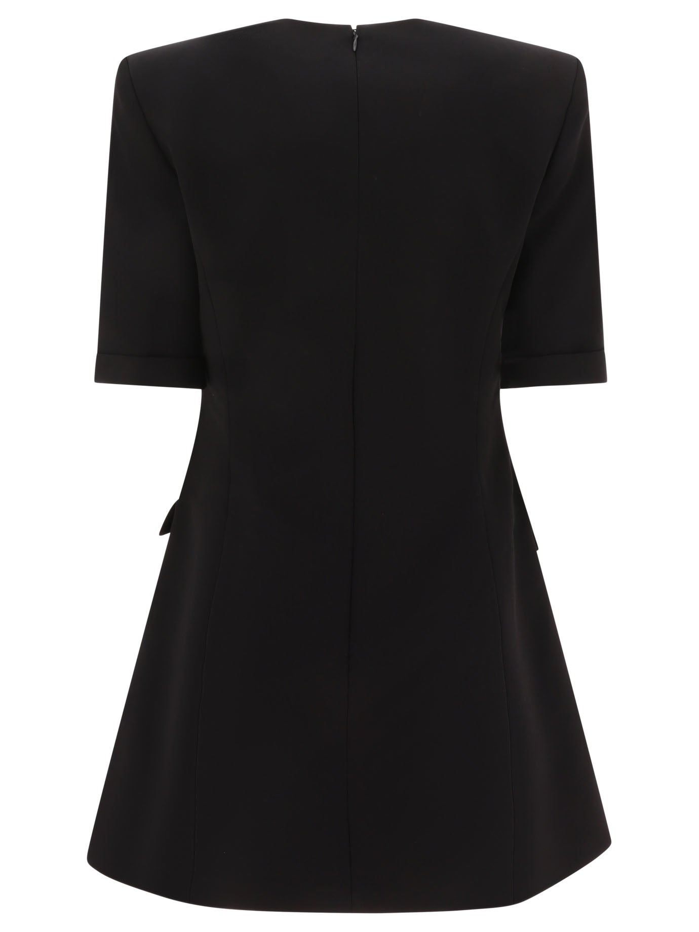 Balmain 8-Button Crepe Dress