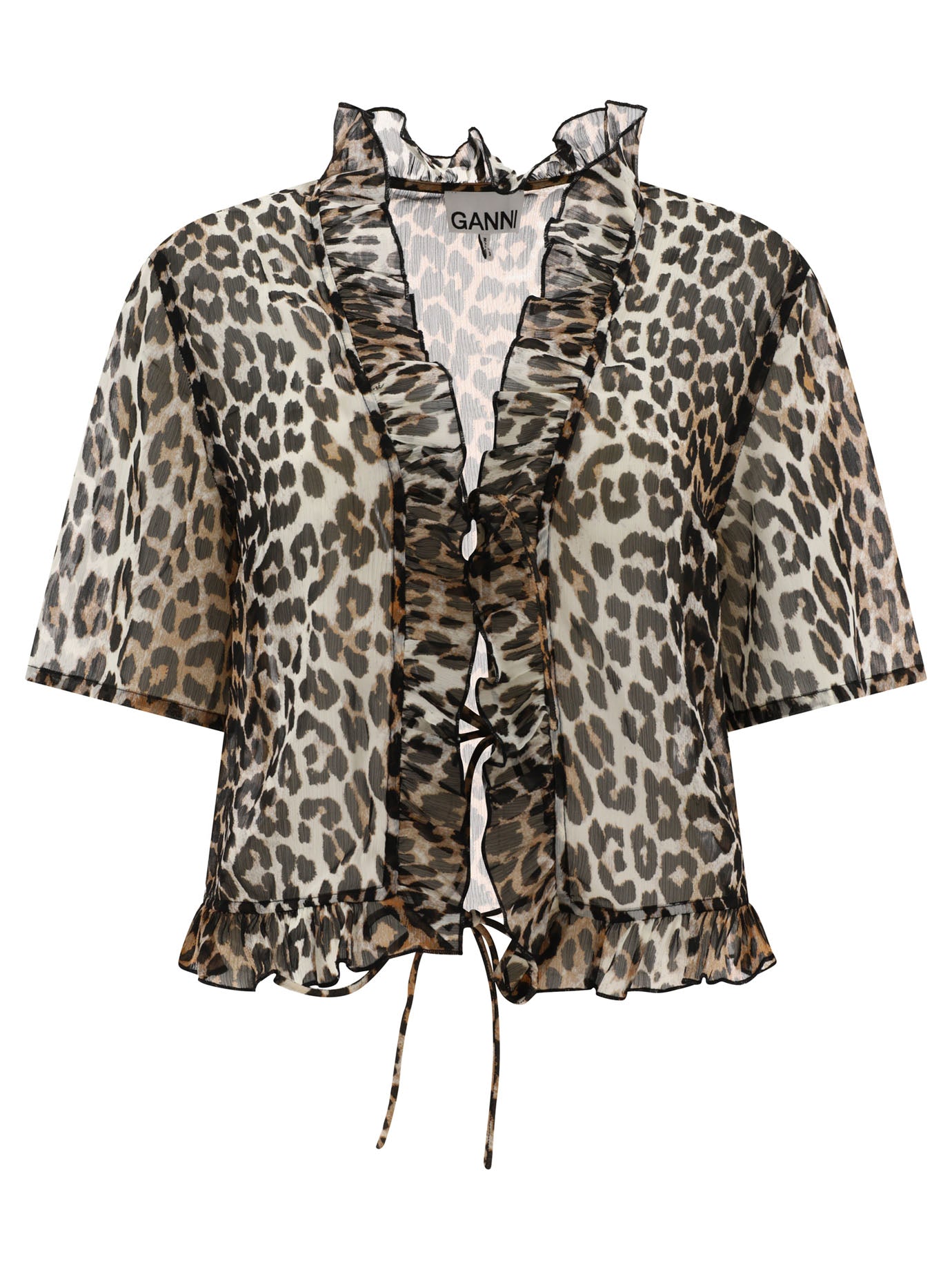 Ganni Animalier Top