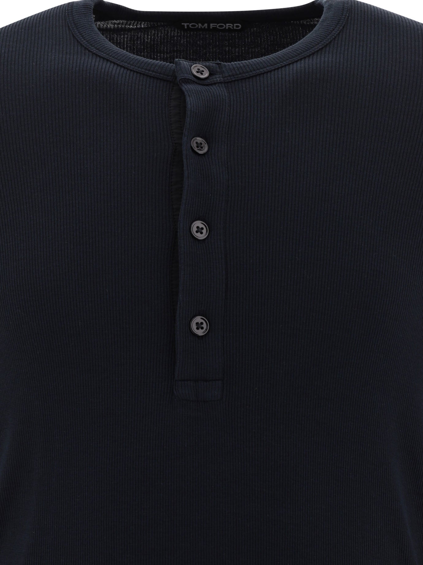 Tom Ford Lyocell Buttoned T-Shirt