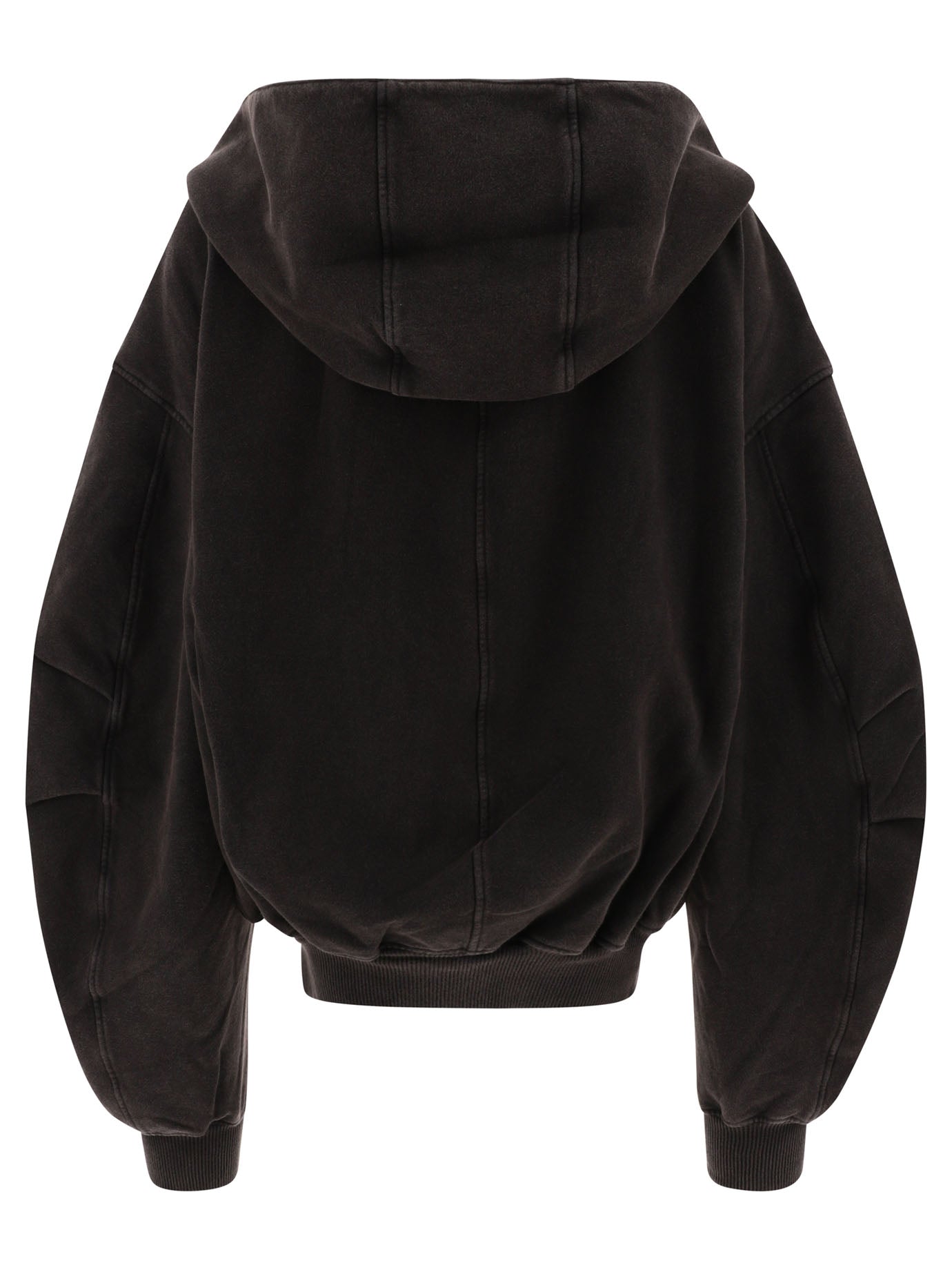 The Attico Zippered Hoodie With Logo