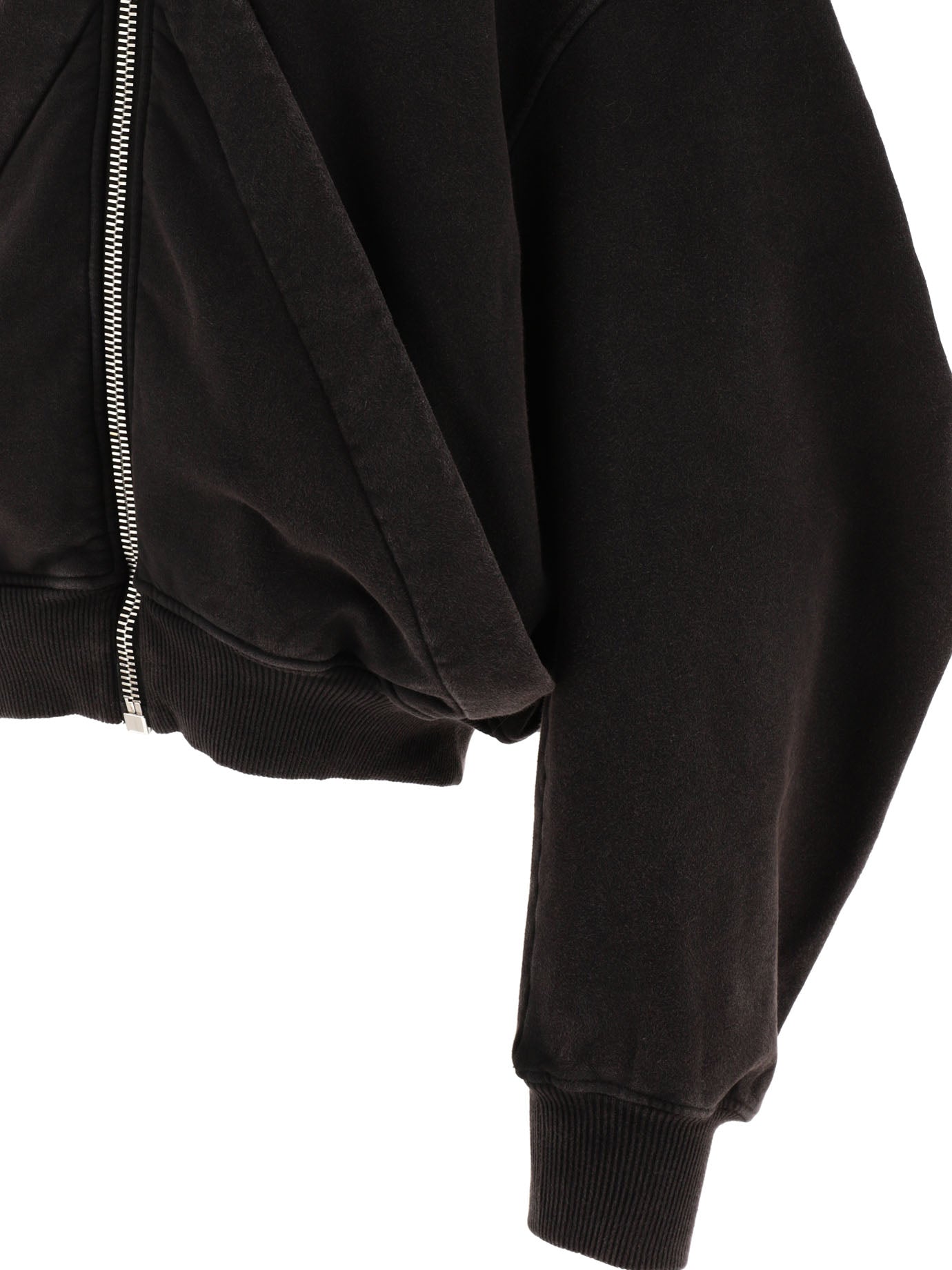 The Attico Zippered Hoodie With Logo