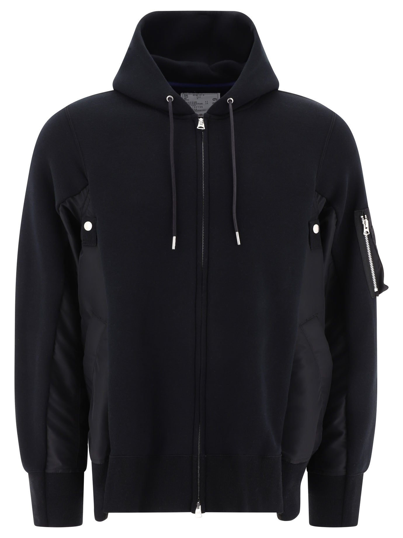 Sacai Hybrid Zippered Hoodie