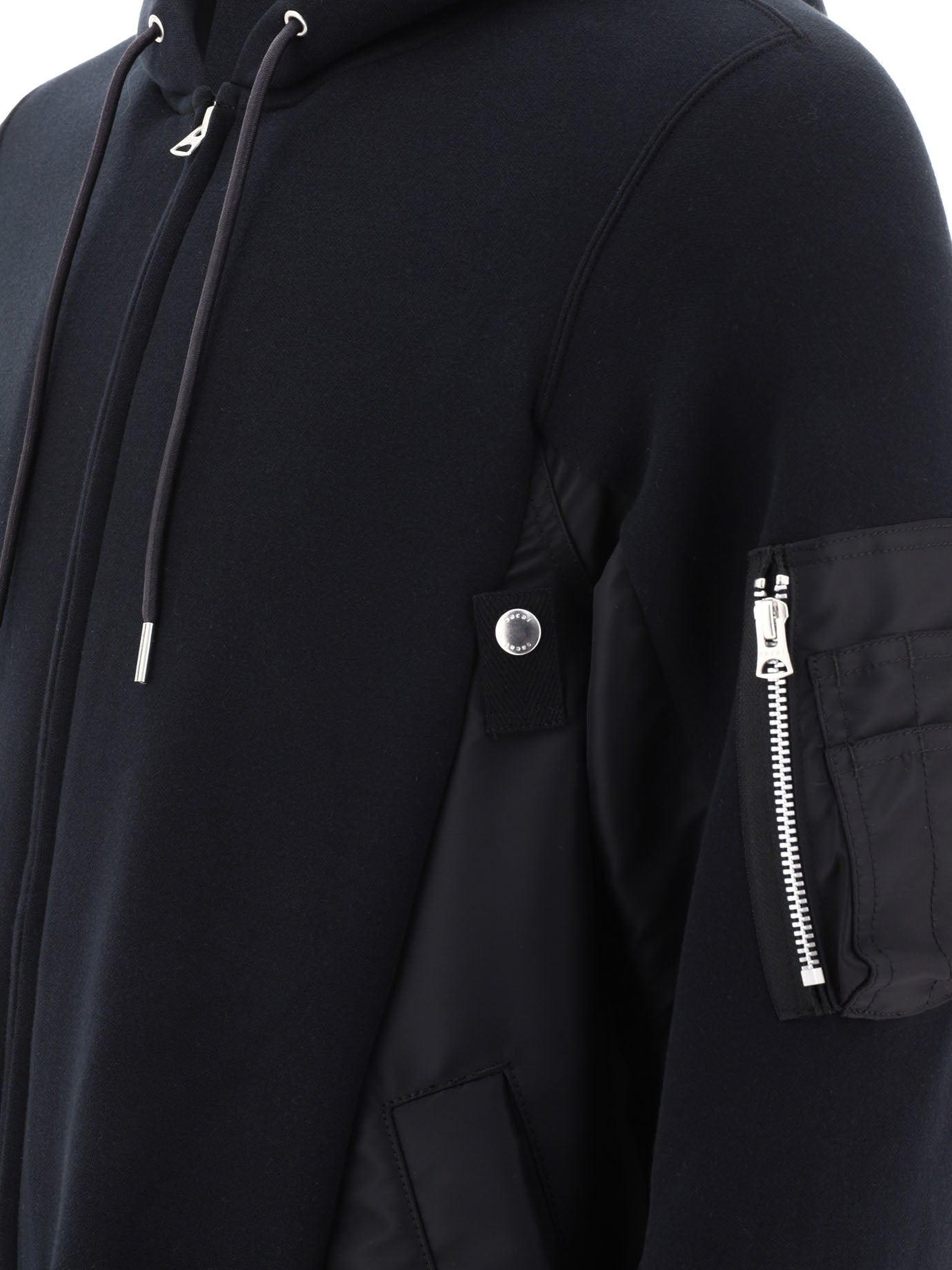 Sacai Hybrid Zippered Hoodie