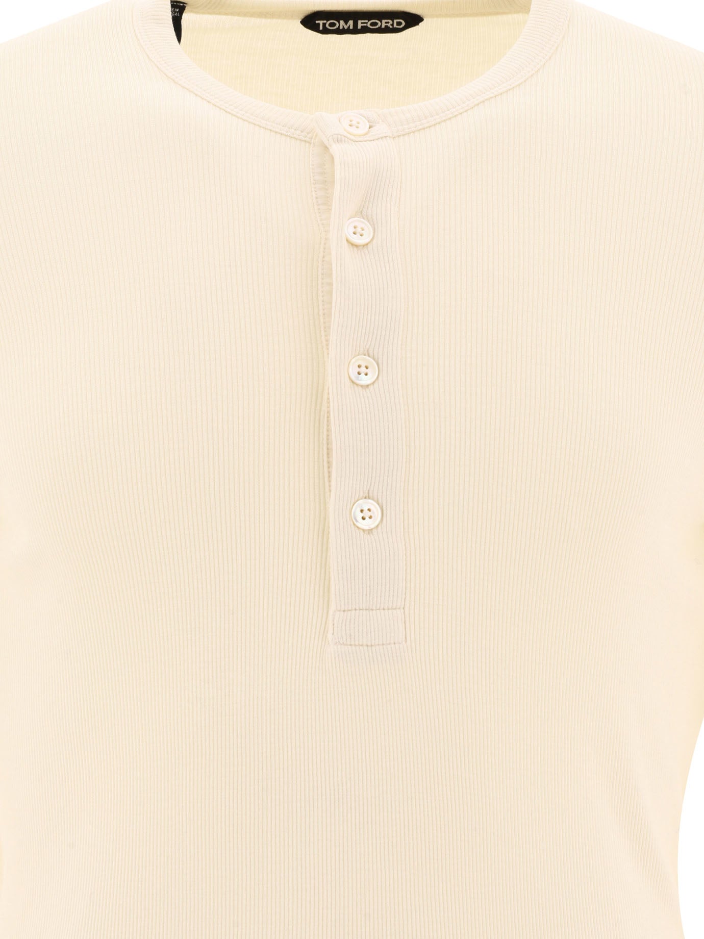 Tom Ford Lyocell Buttoned T-Shirt