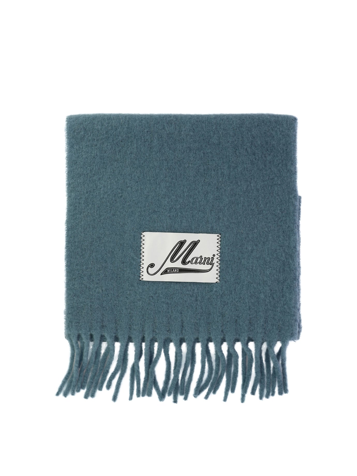 Marni Scarf With Logo Patch