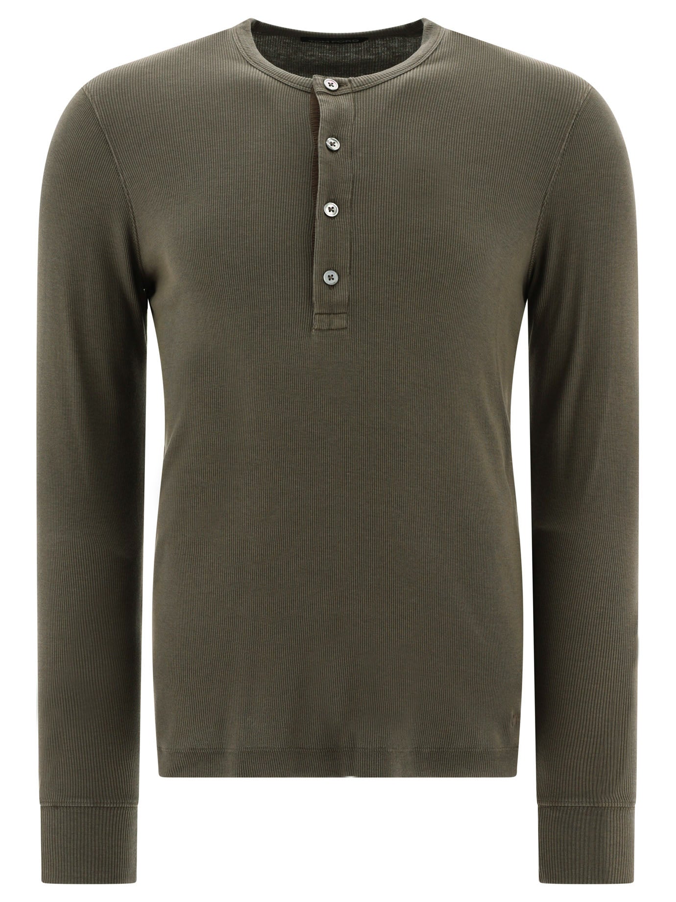 Tom Ford Lyocell Buttoned T-Shirt