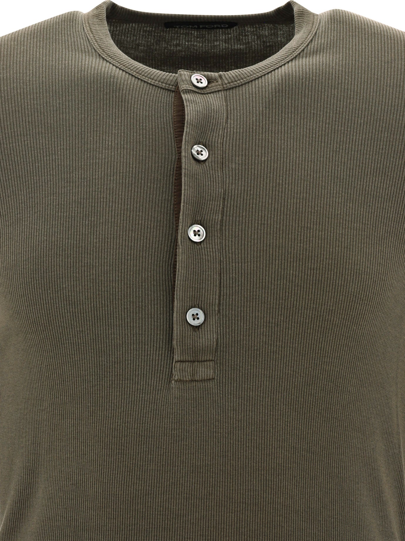 Tom Ford Lyocell Buttoned T-Shirt