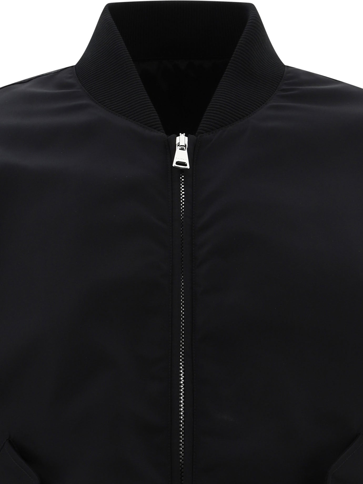 Balmain Bomber Jacket With Balmain Signature Embroidery On The Back