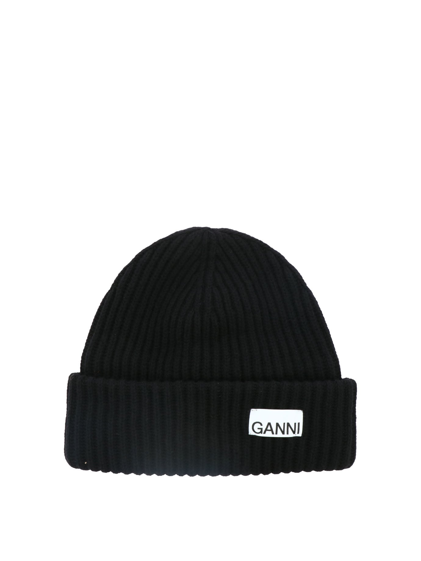 Ganni Oversize Ribbed Beanie