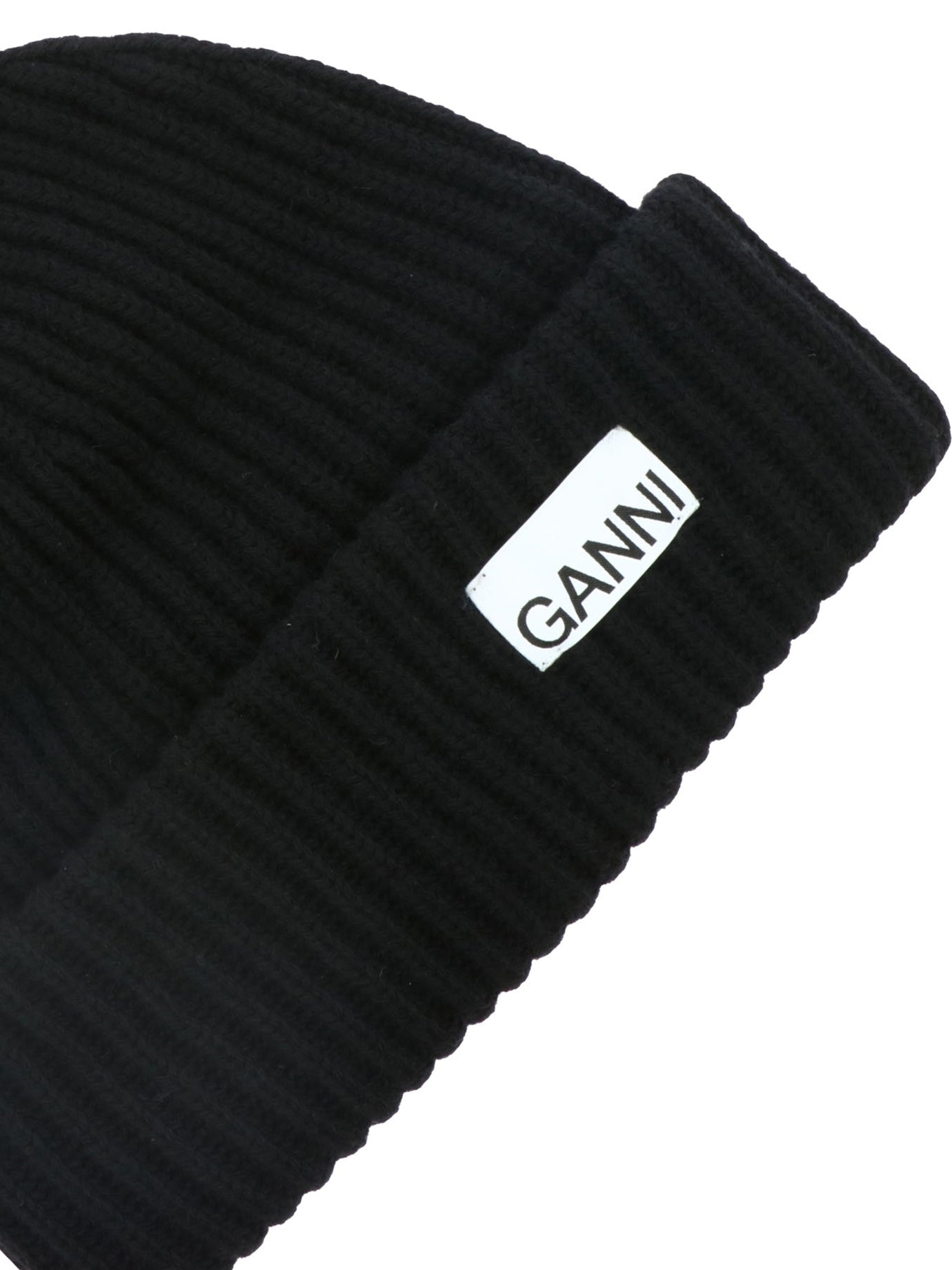 Ganni Oversize Ribbed Beanie