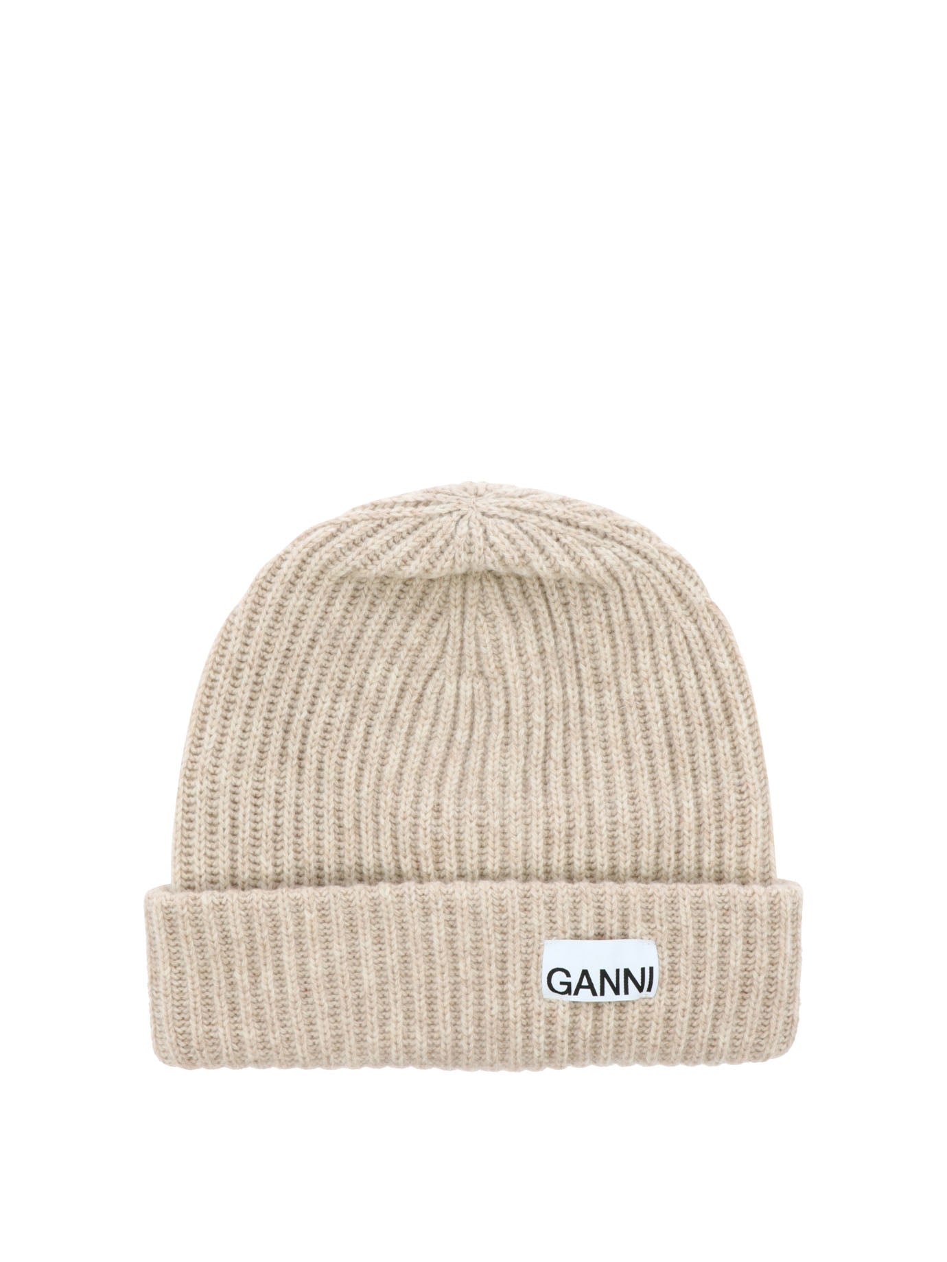 Ganni Oversize Ribbed Beanie