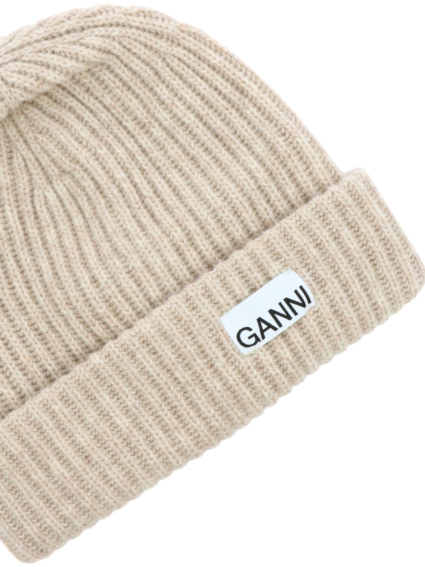 Ganni Oversize Ribbed Beanie