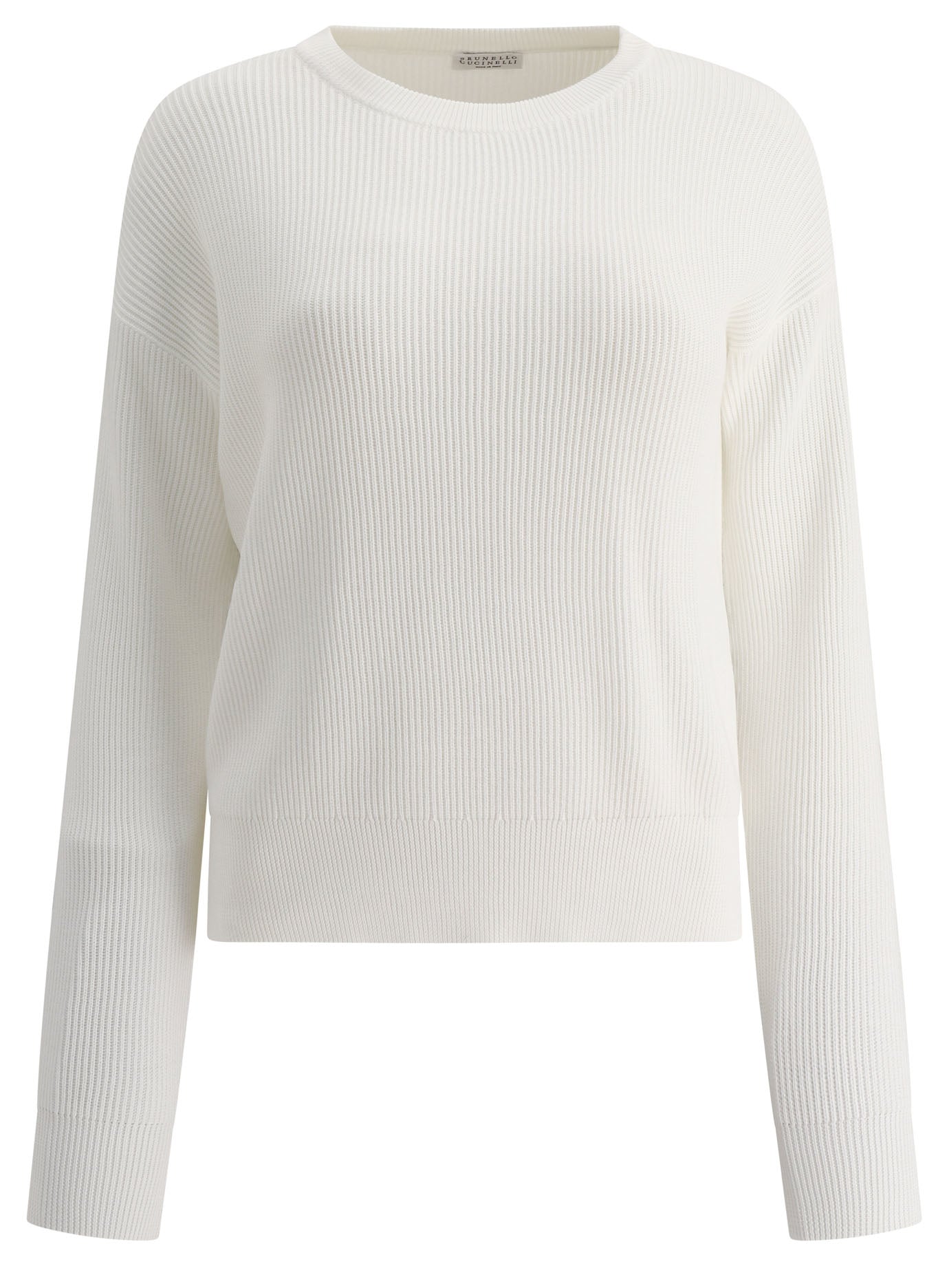 Brunello Cucinelli English Rib Cotton Sweater