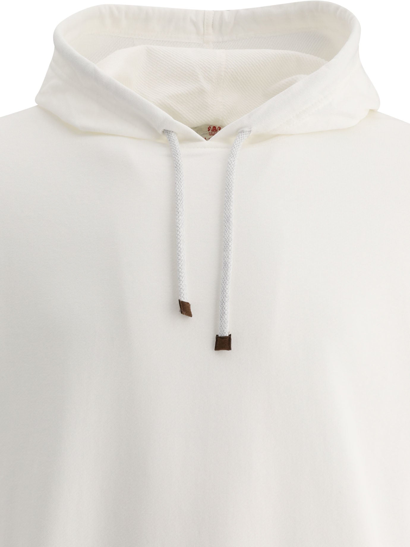 Brunello Cucinelli Hooded Sweatshirt With Cotton Rib Knit Sleeves