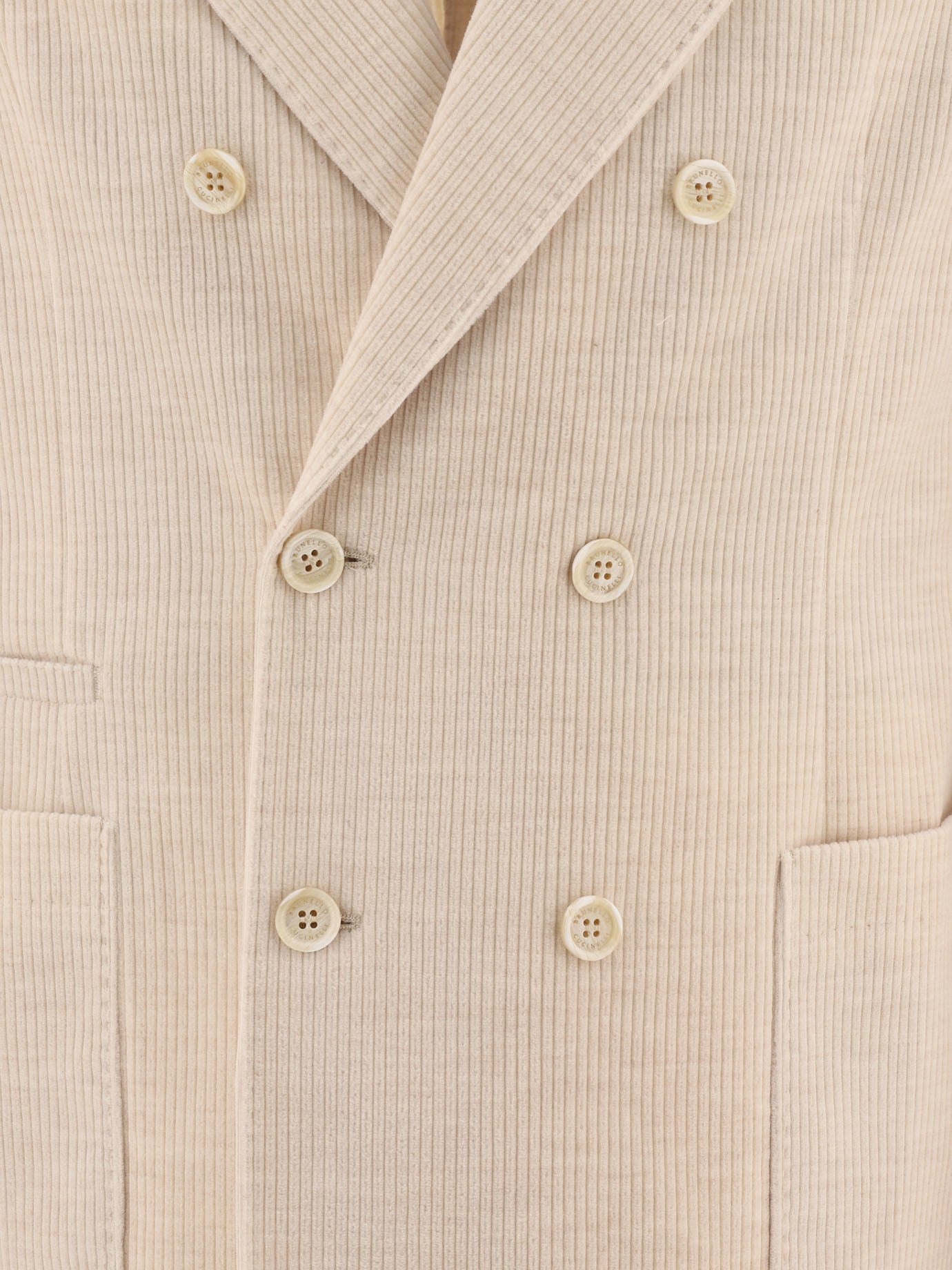 Brunello Cucinelli Corduroy Double-Breasted Deconstructed Blazer