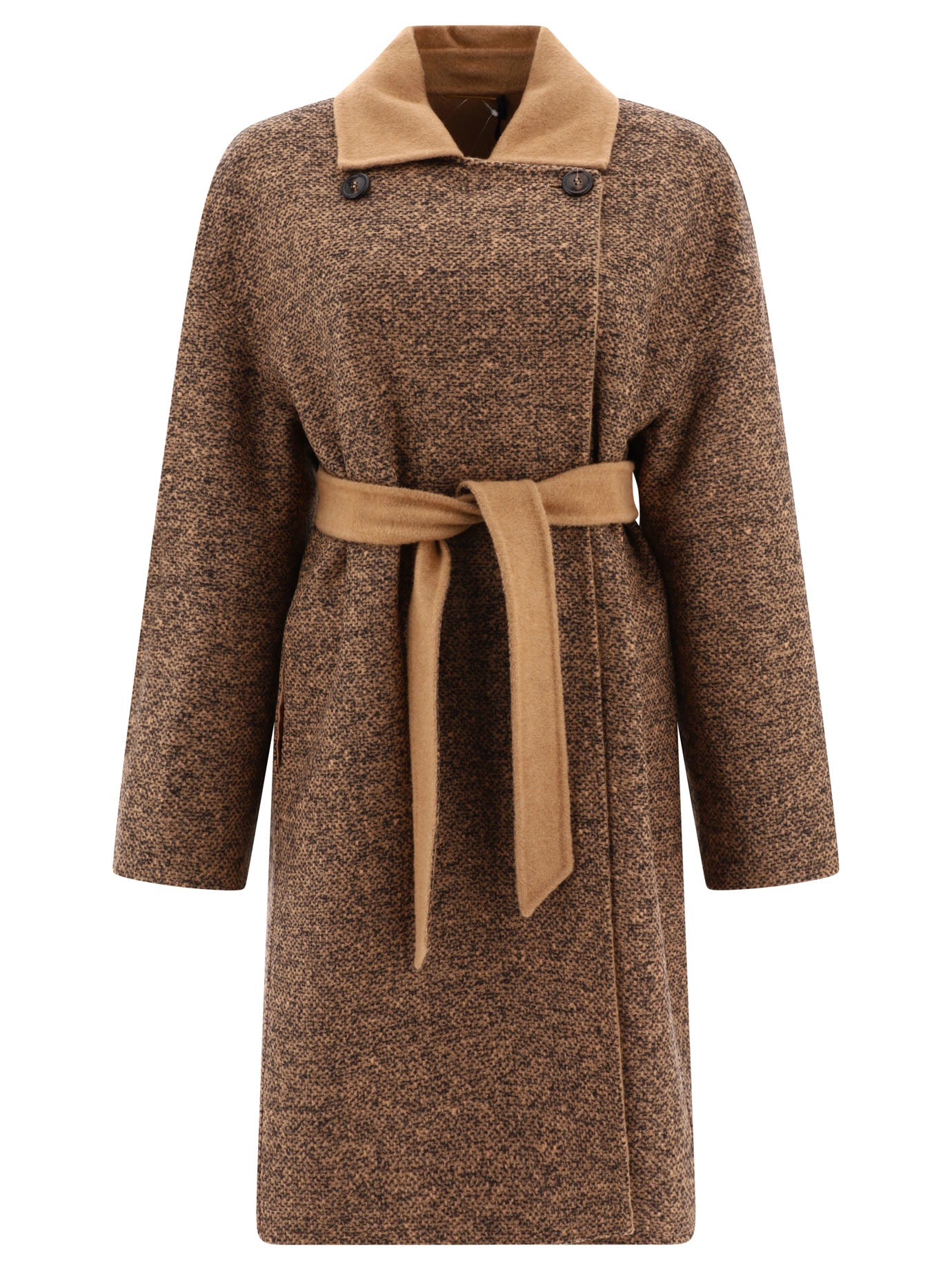 Max Mara Atelier Evelin Reversible Camel And Wool Coat