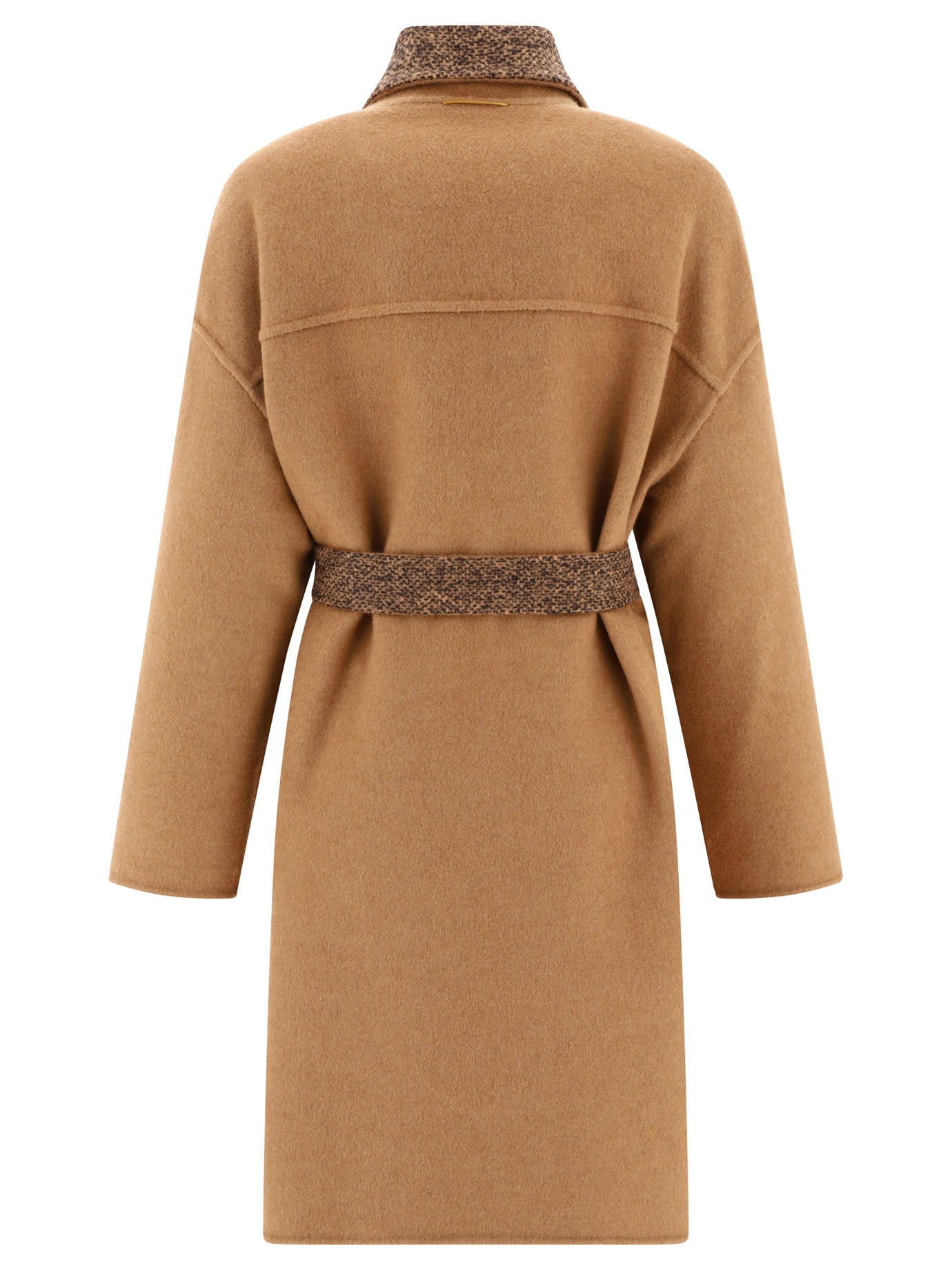 Max Mara Atelier Evelin Reversible Camel And Wool Coat