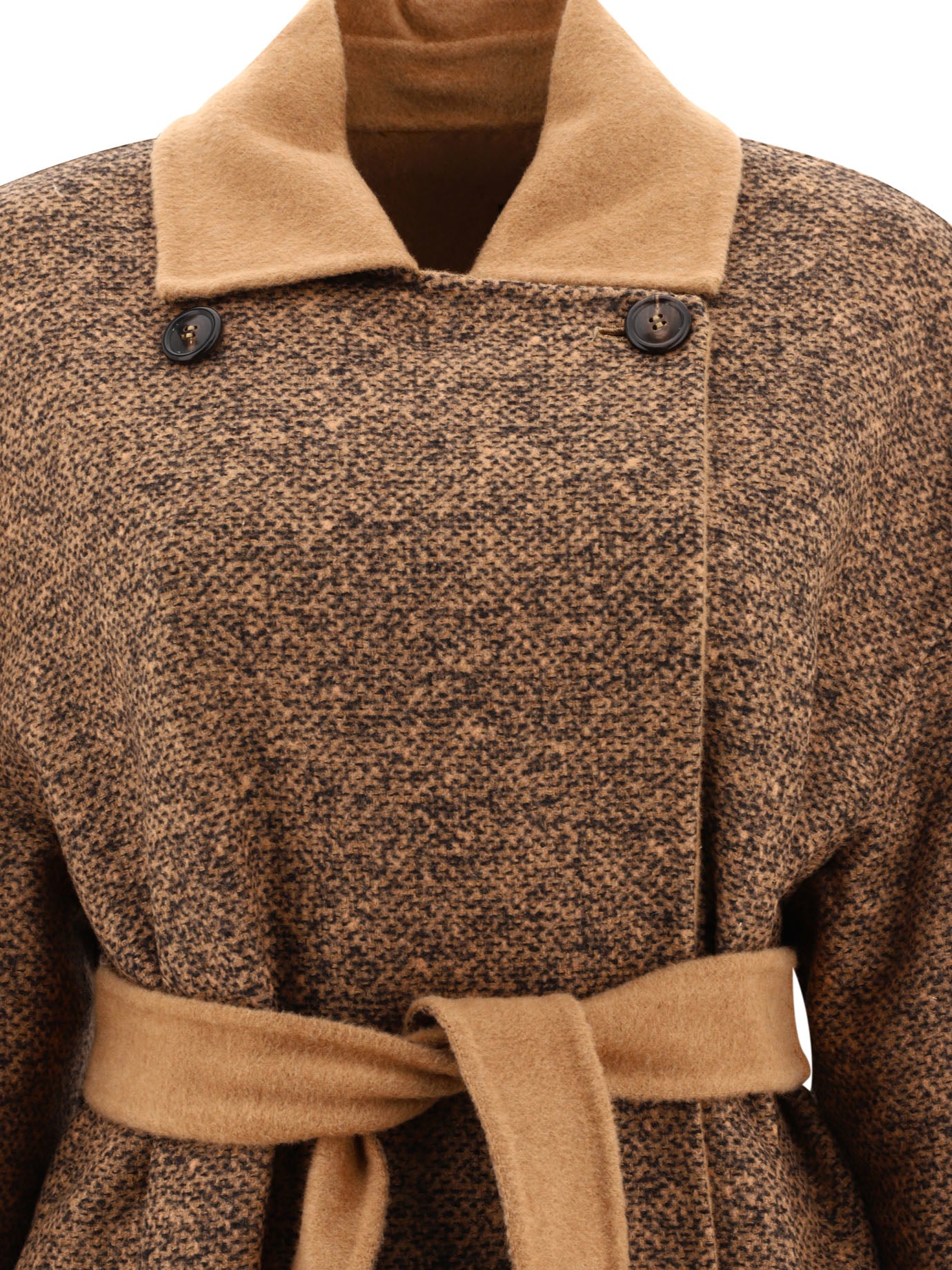 Max Mara Atelier Evelin Reversible Camel And Wool Coat