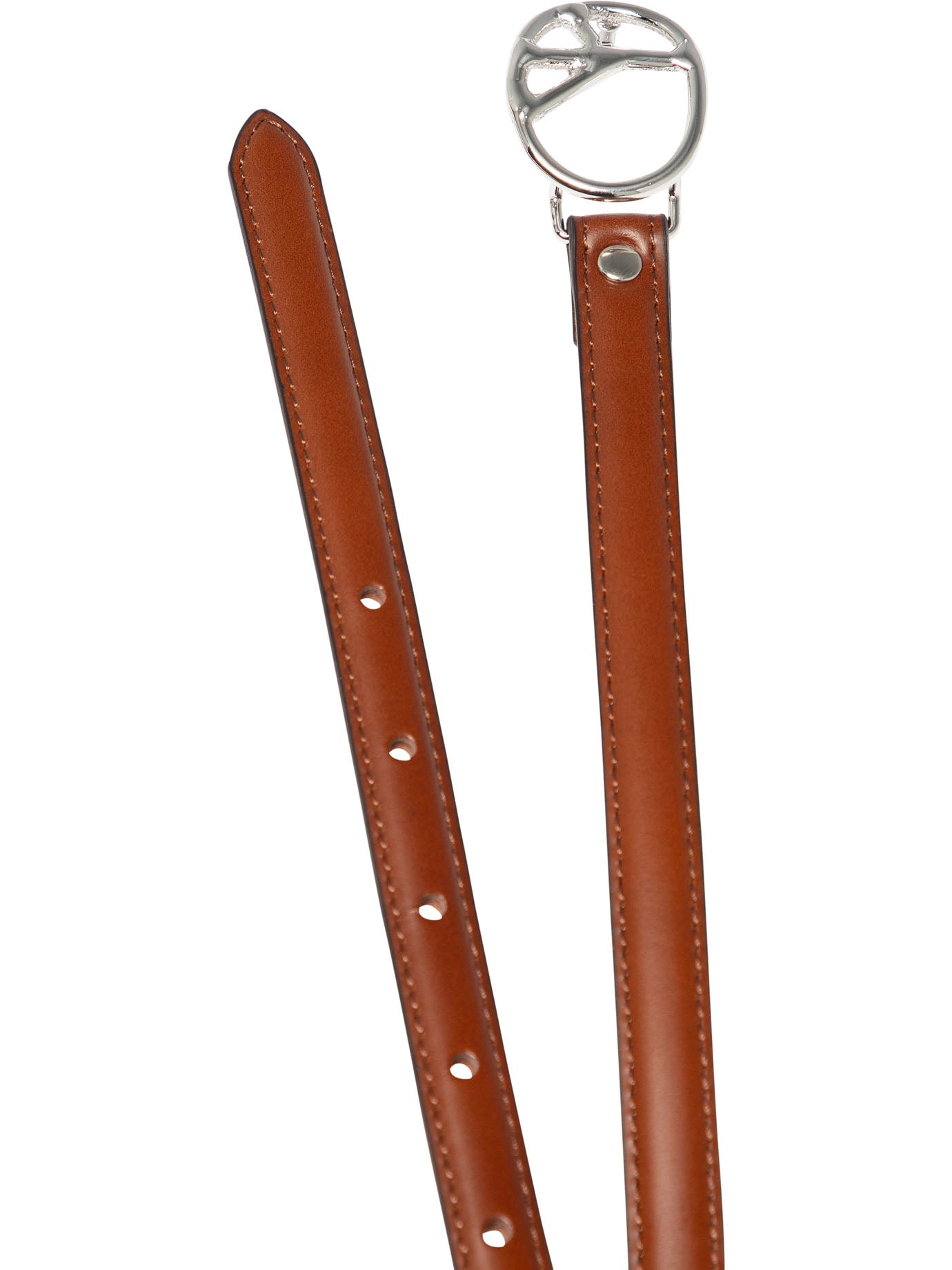 Needles Peace Buckle Narrow Belt