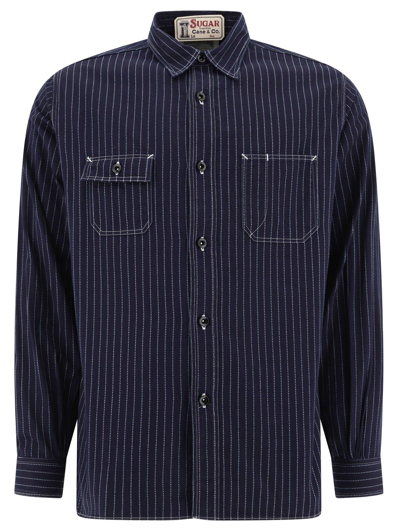 Sugar Cane Wabash Work Striped Shirt